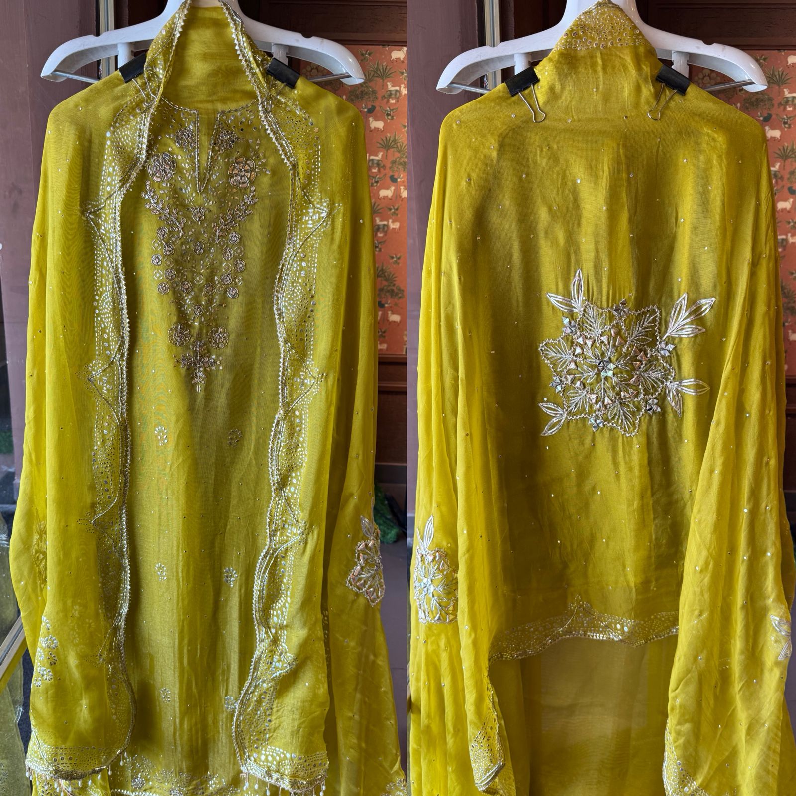 Burberry Organza tissue Unstitched Shirt