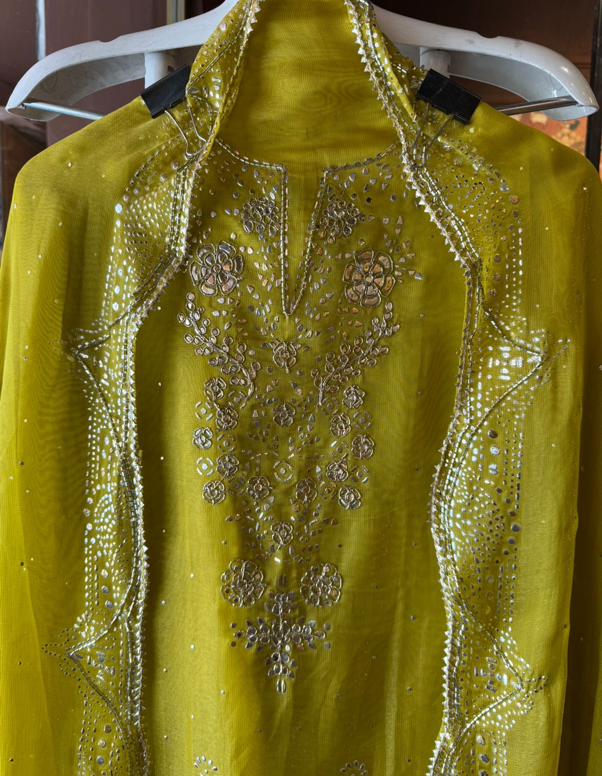 Burberry Organza tissue Unstitched Shirt