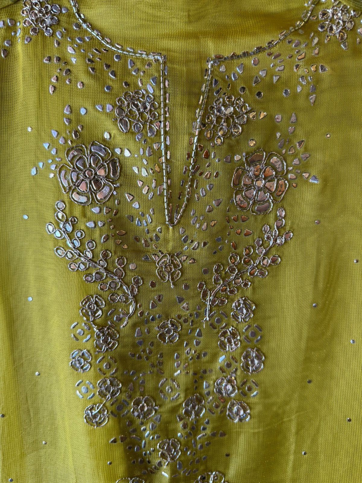 Burberry Organza tissue Unstitched Shirt