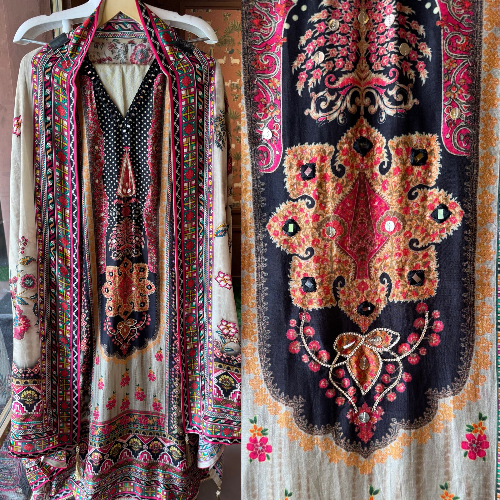 Richly detailed ethnic outfit