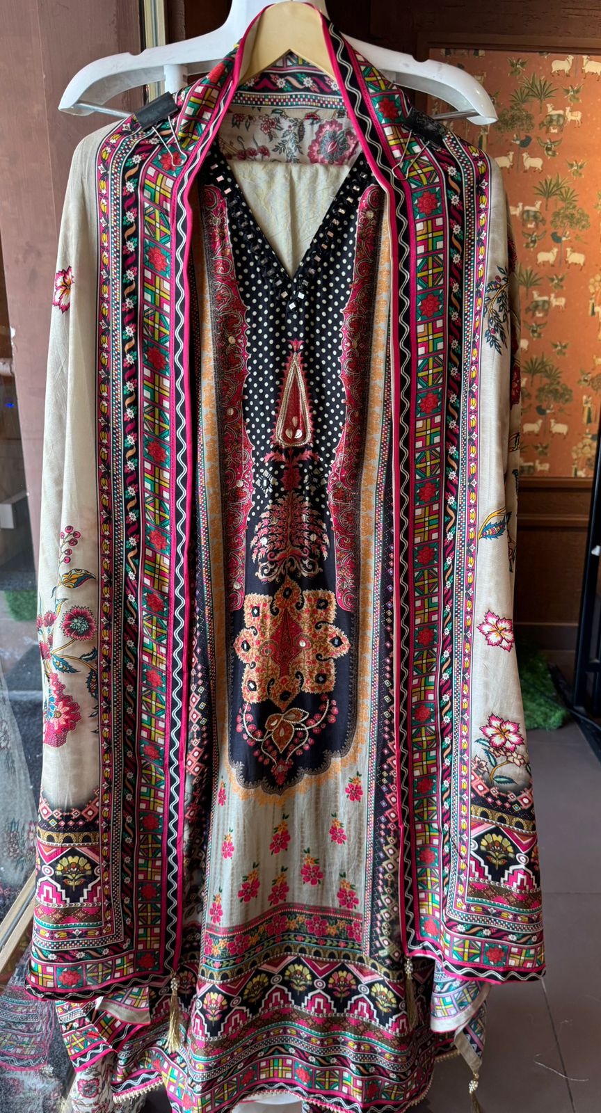 Richly detailed ethnic outfit