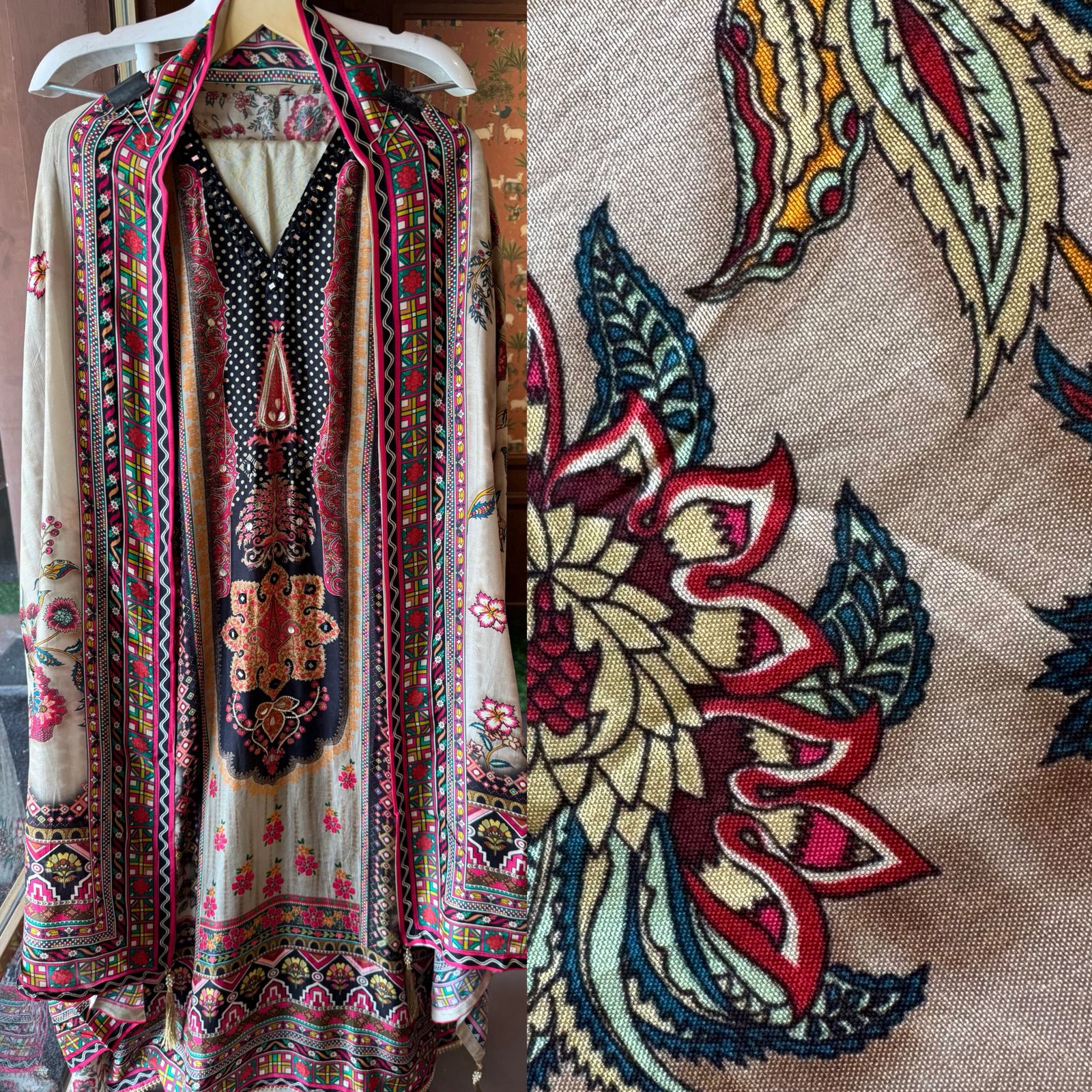 Richly detailed ethnic outfit