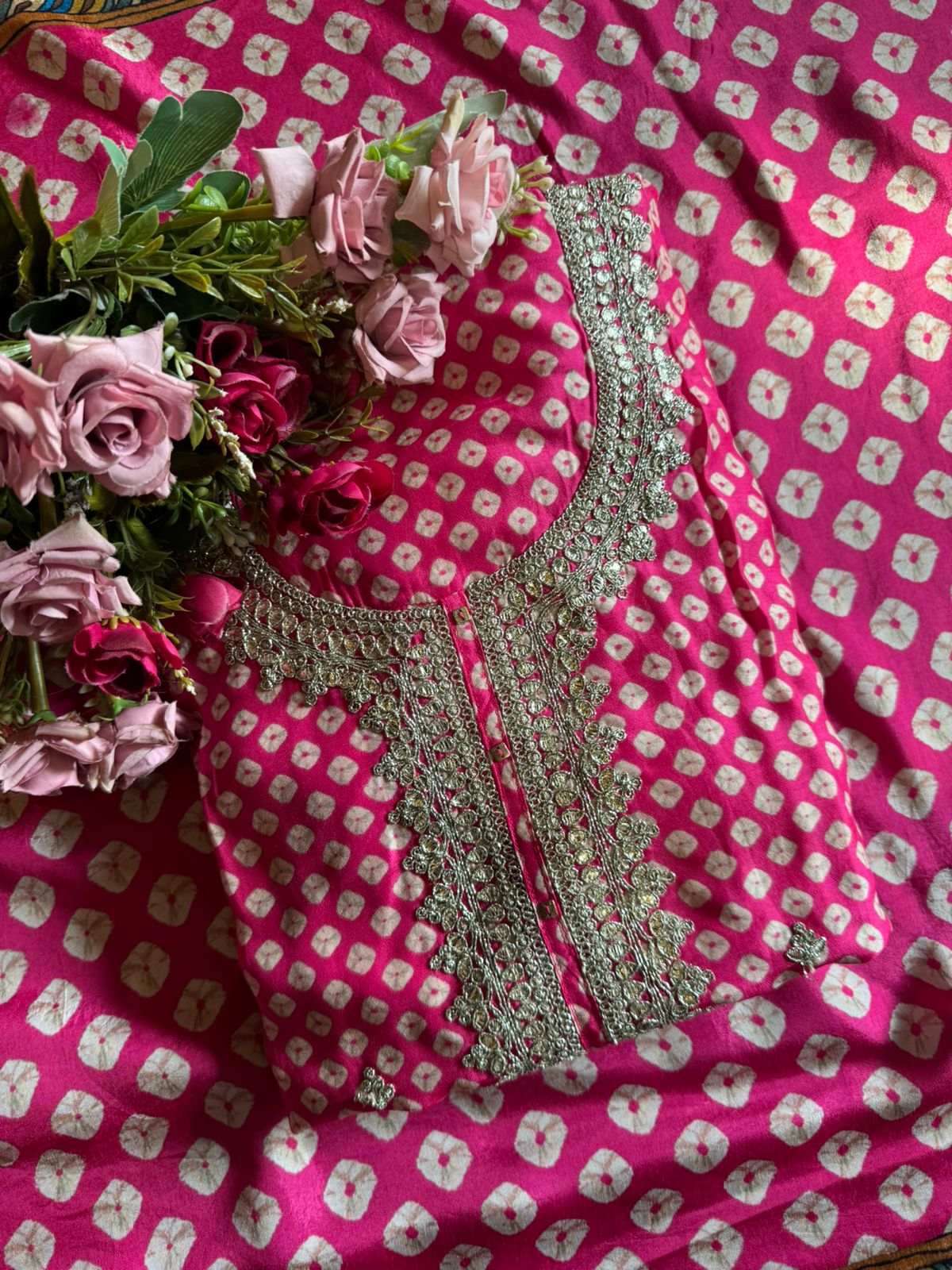 Beautiful bandhani Style