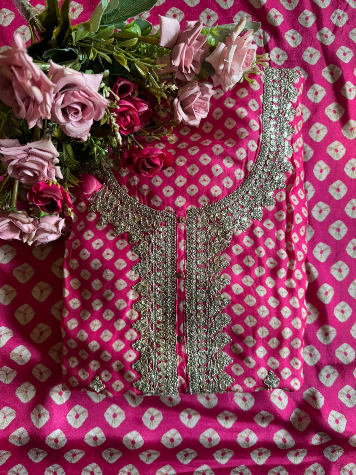 Beautiful bandhani Style