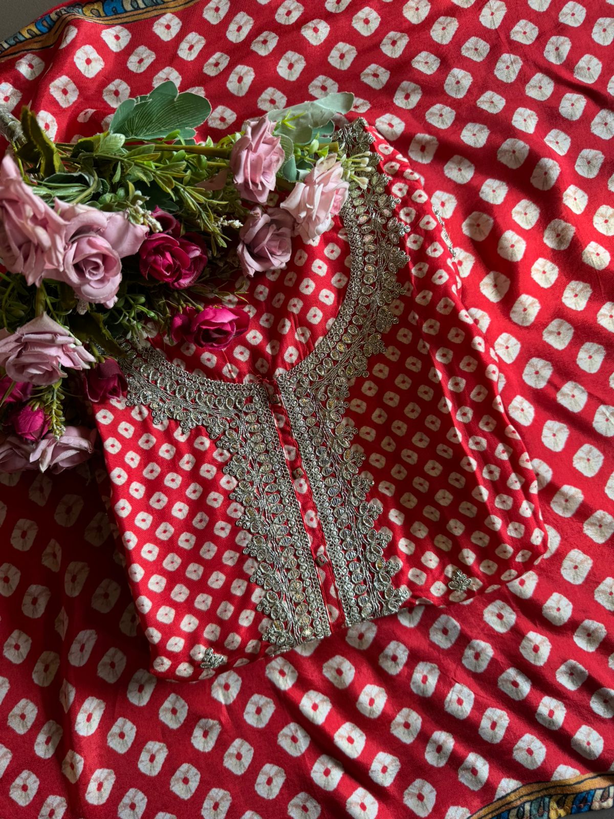 Beautiful bandhani Style