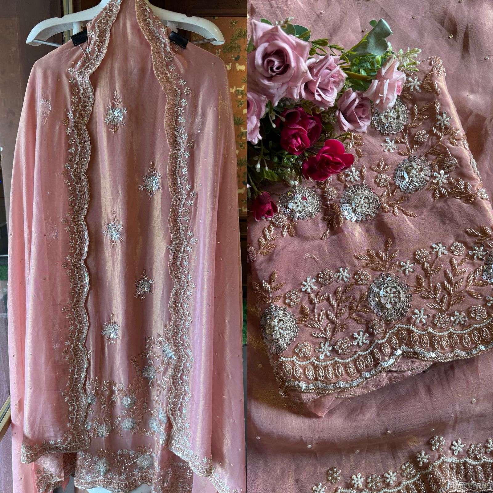 Soft shimmer tissue shirt