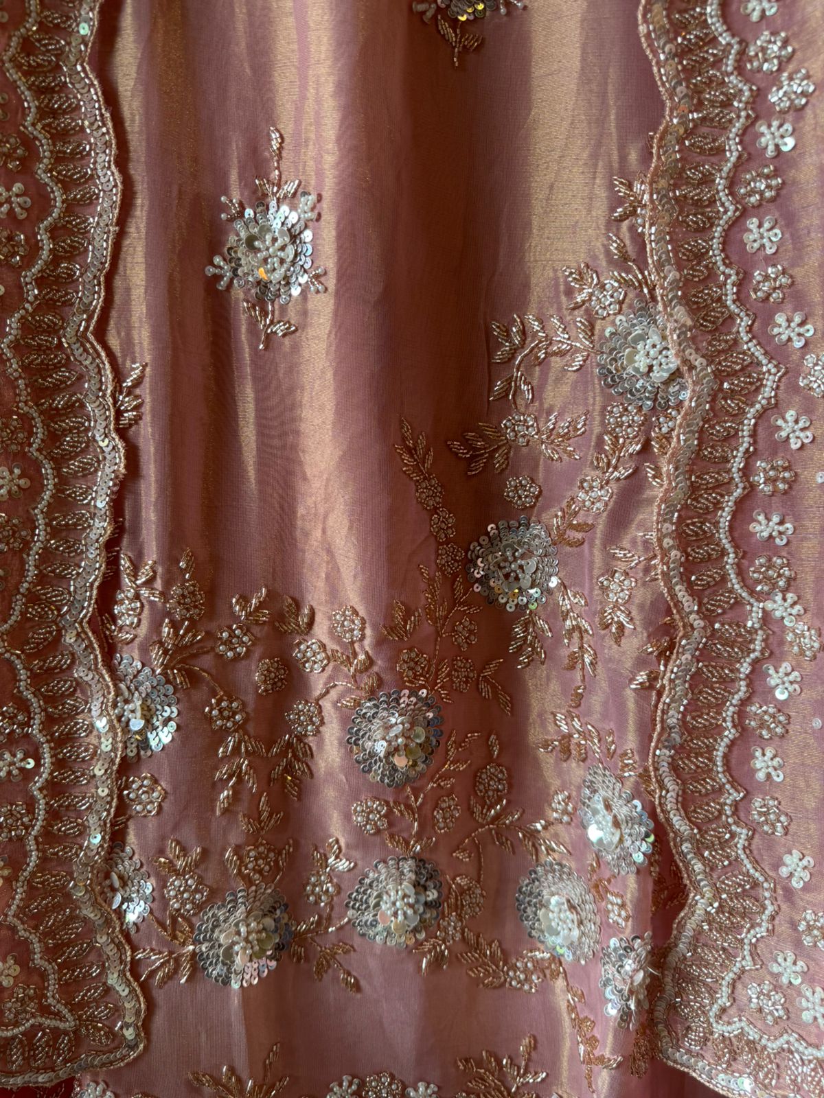 Soft shimmer tissue shirt