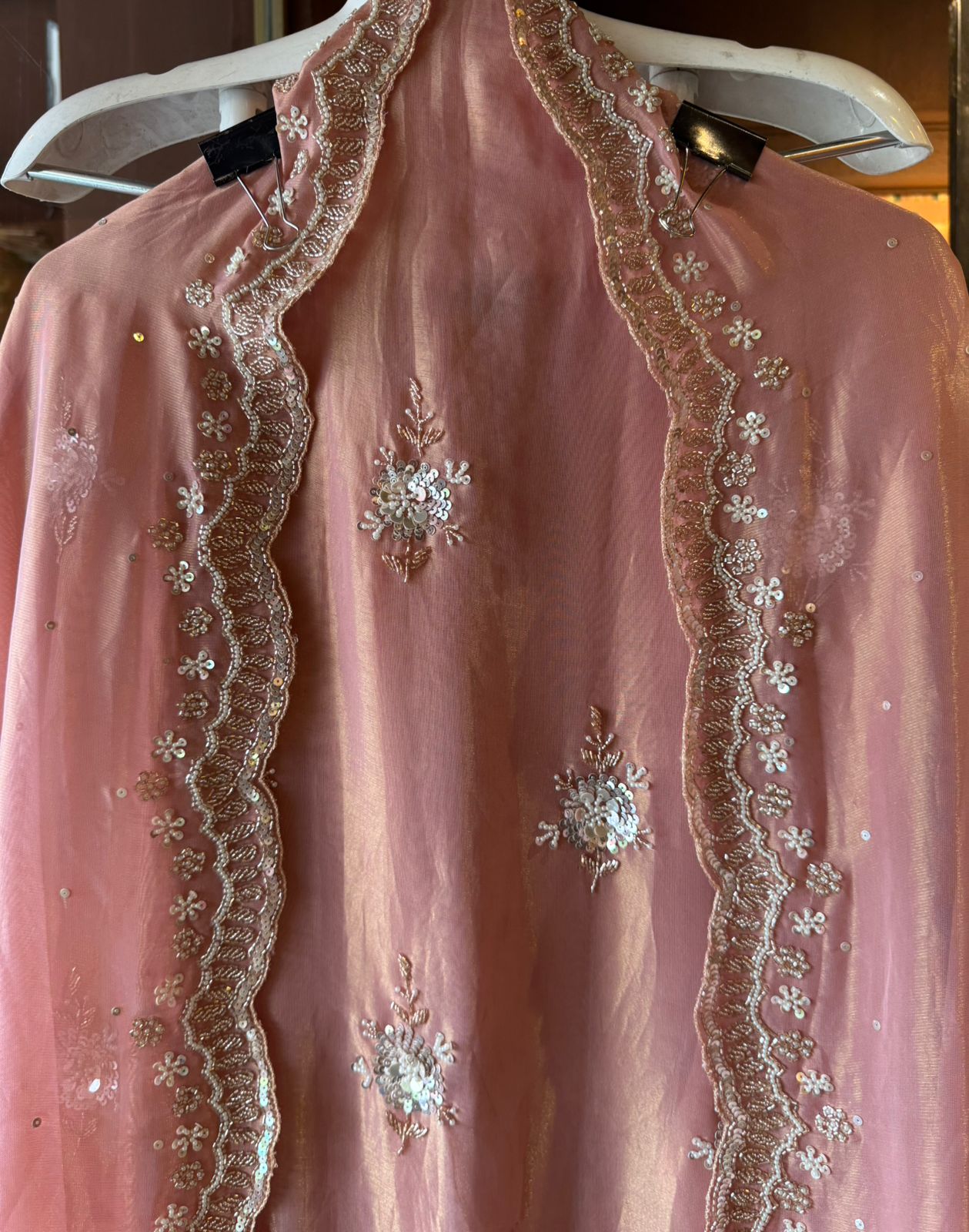 Soft shimmer tissue shirt