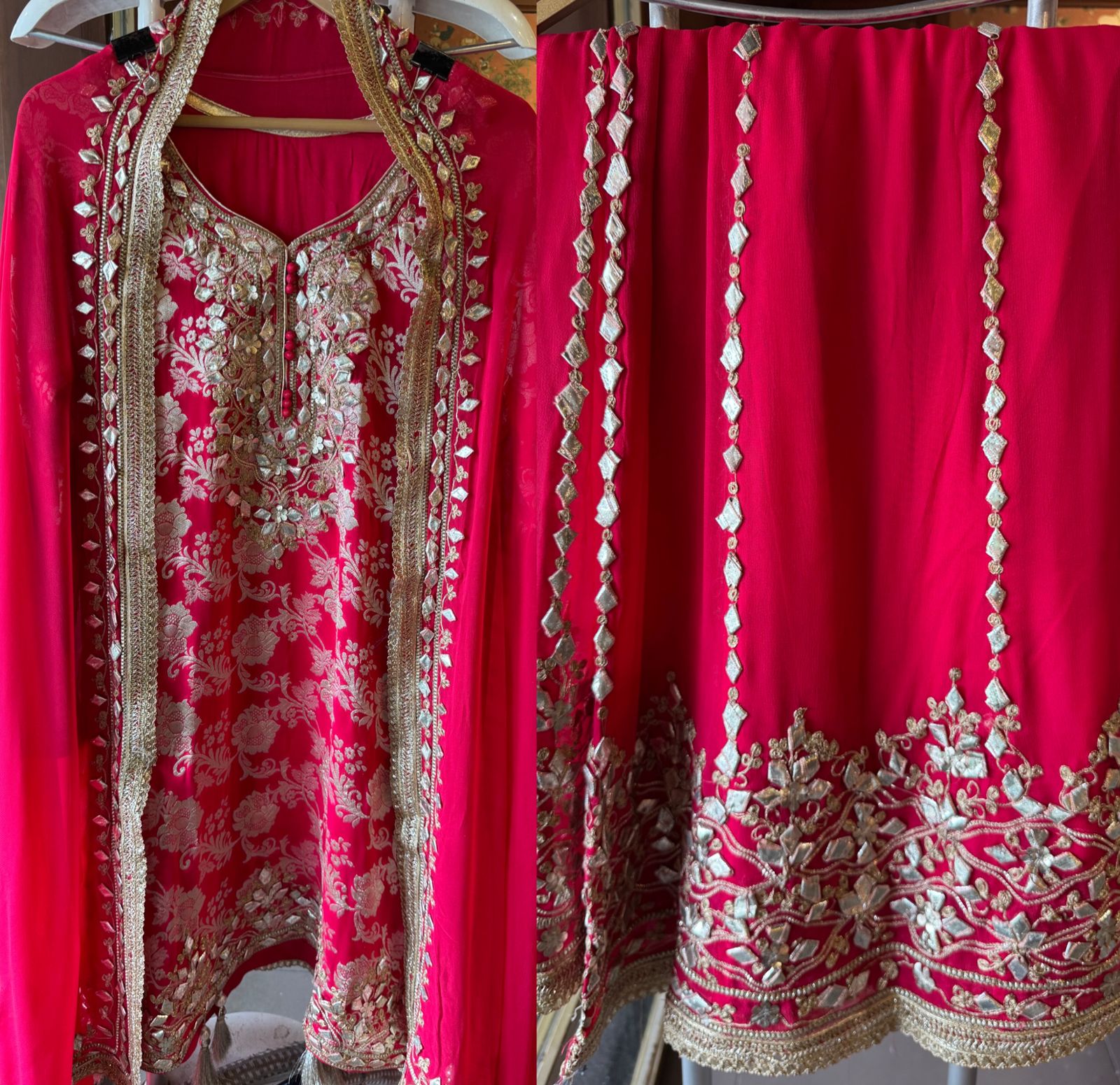 BANARSI GEORGETTE SHARARA SET