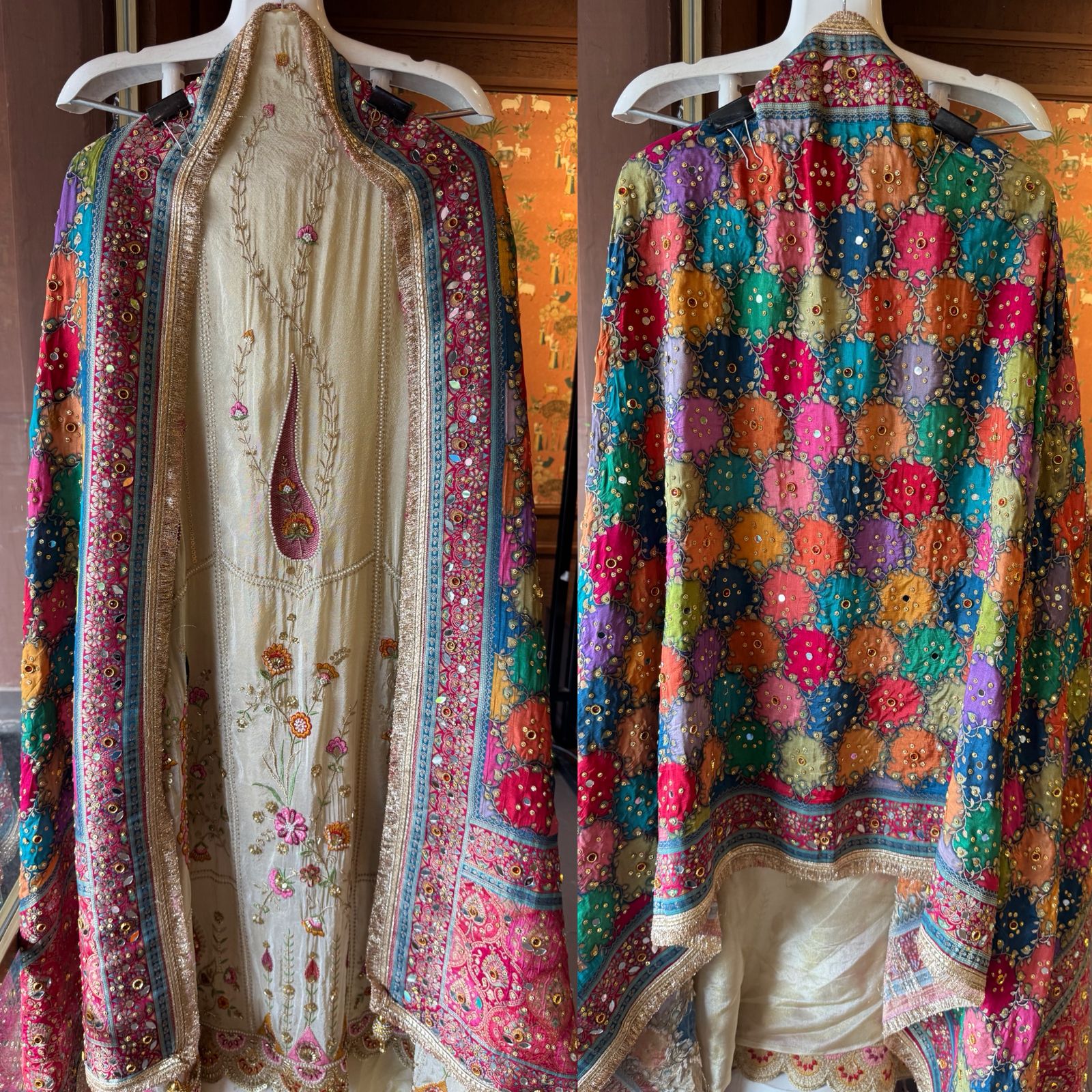 Shimmer tissue Unstitched Shirt