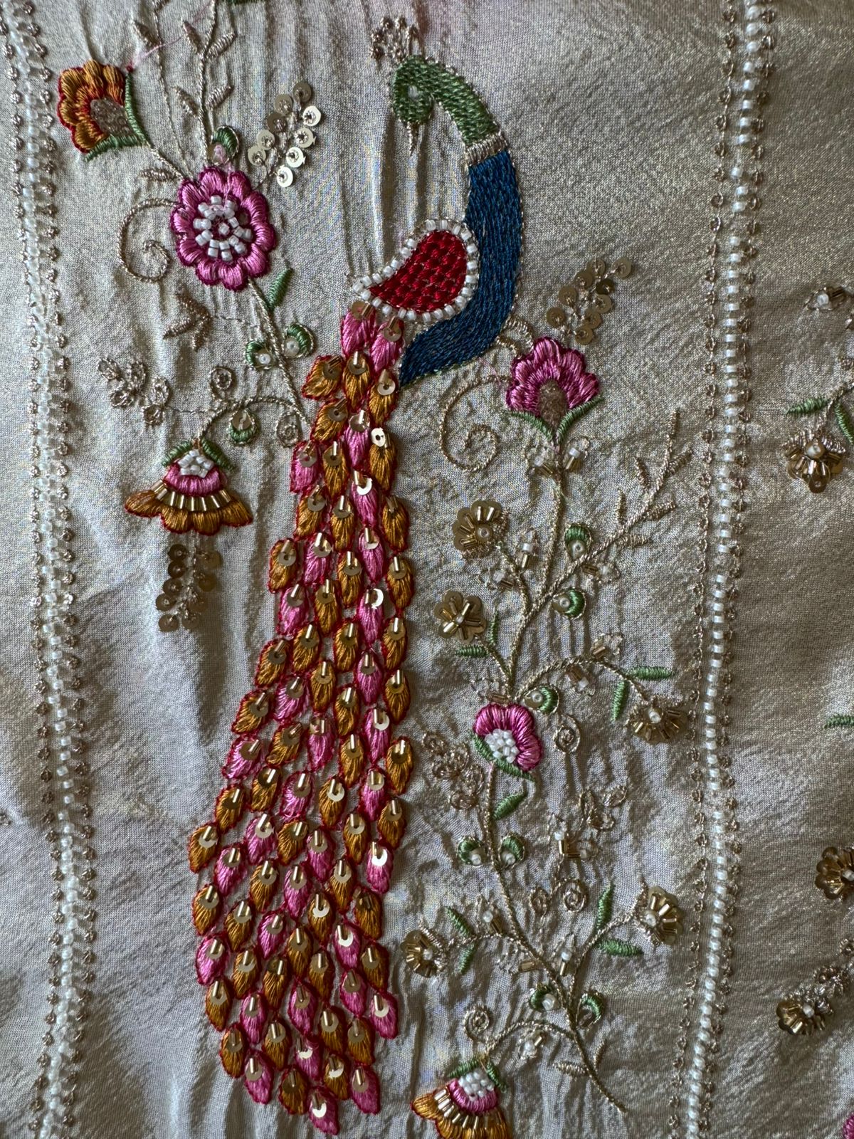 Shimmer tissue Unstitched Shirt