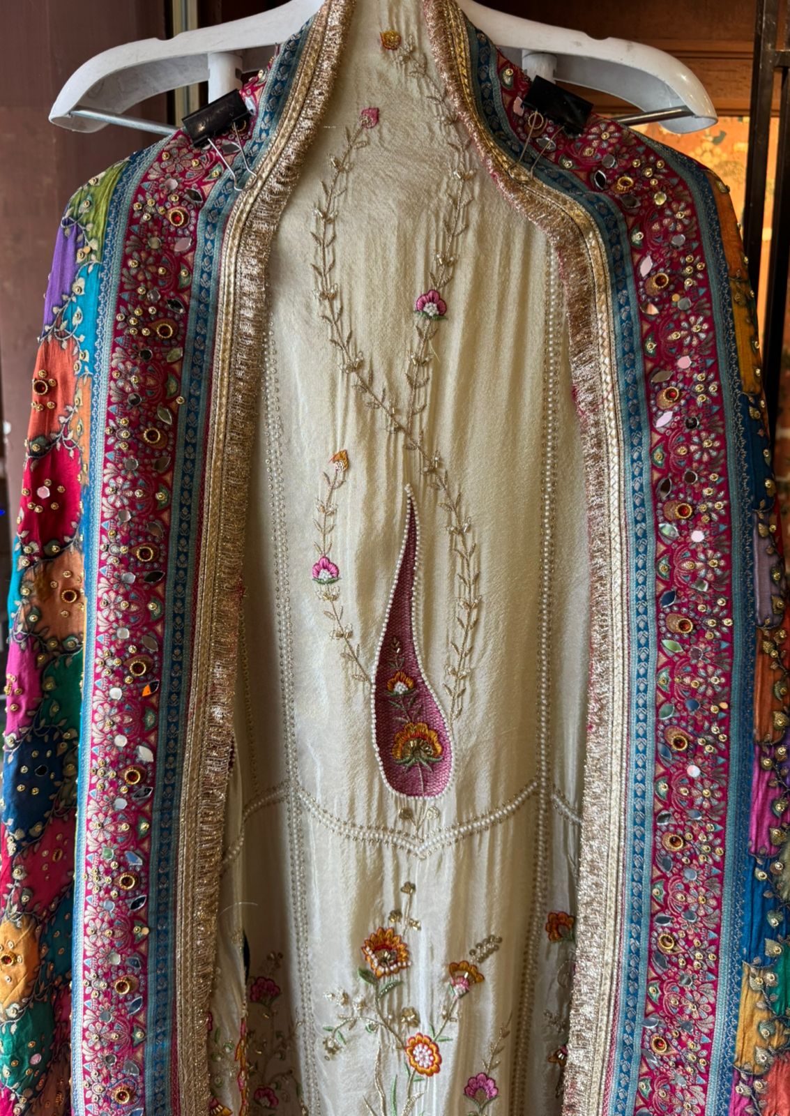 Shimmer tissue Unstitched Shirt