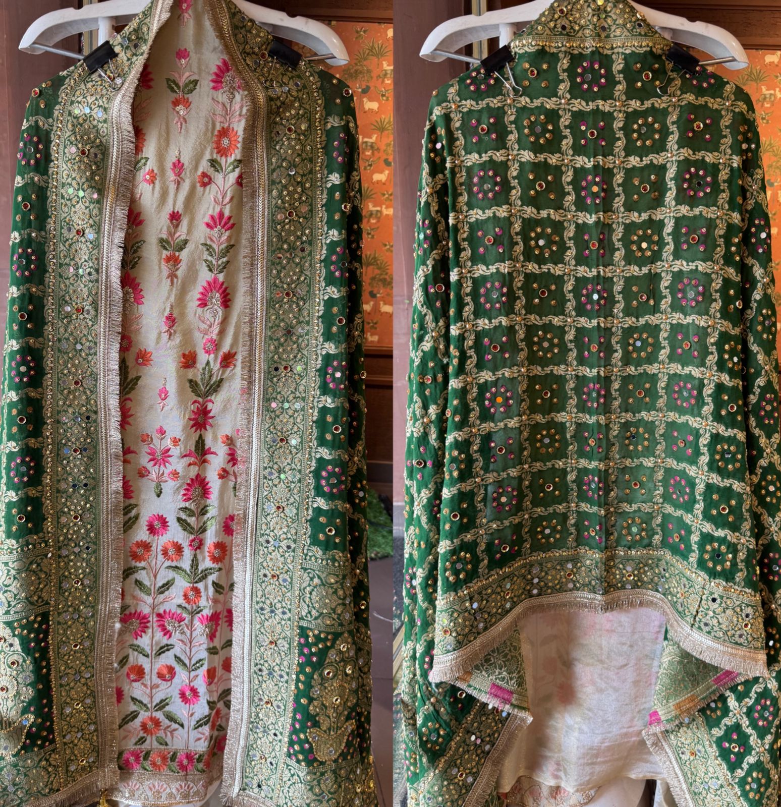 Shimmer tissue Unstitched Shirt