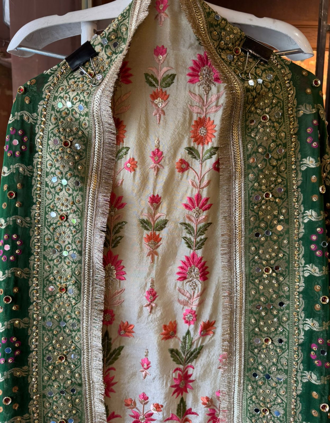 Shimmer tissue Unstitched Shirt