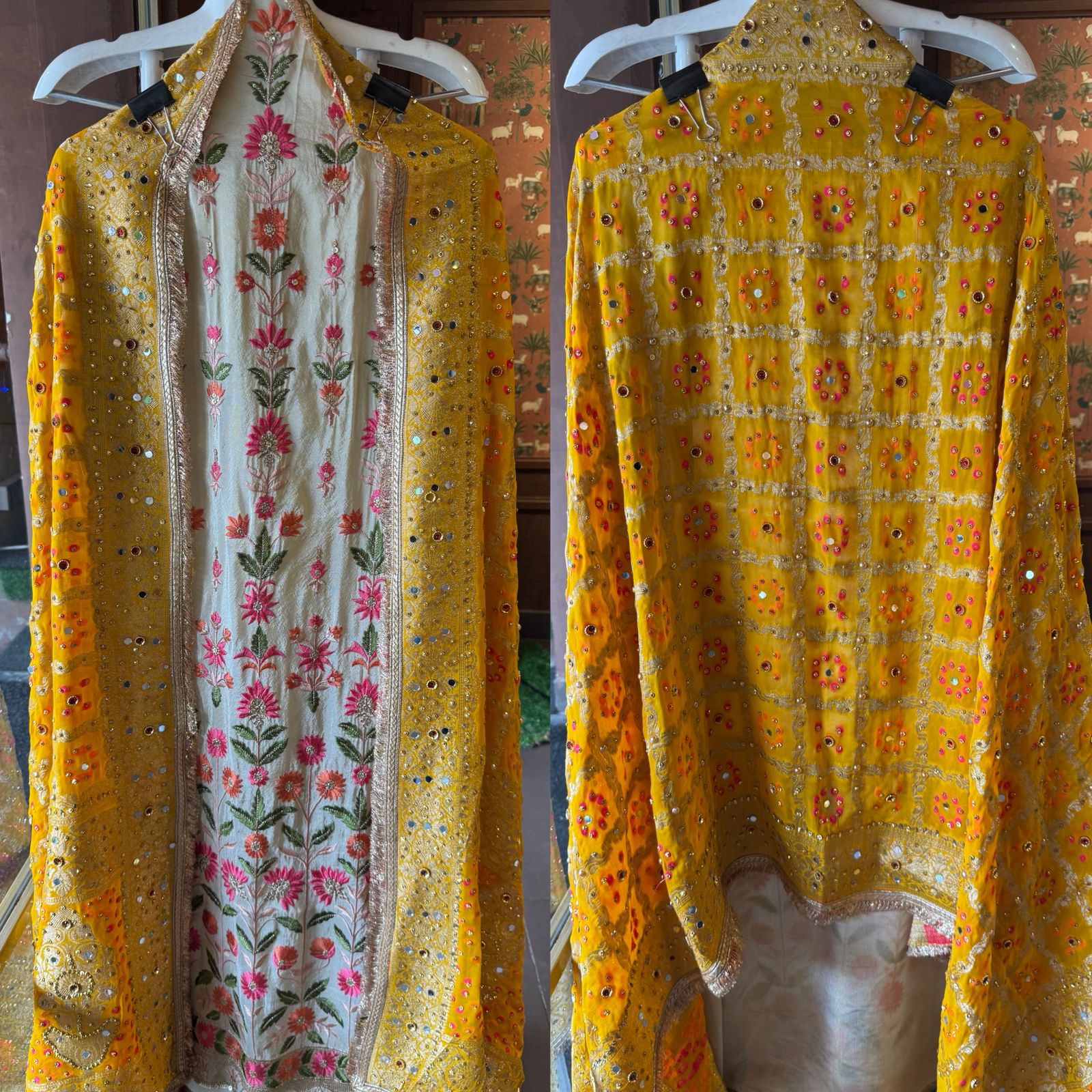 Shimmer tissue Unstitched Shirt