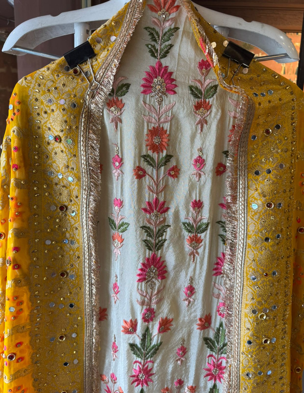 Shimmer tissue Unstitched Shirt