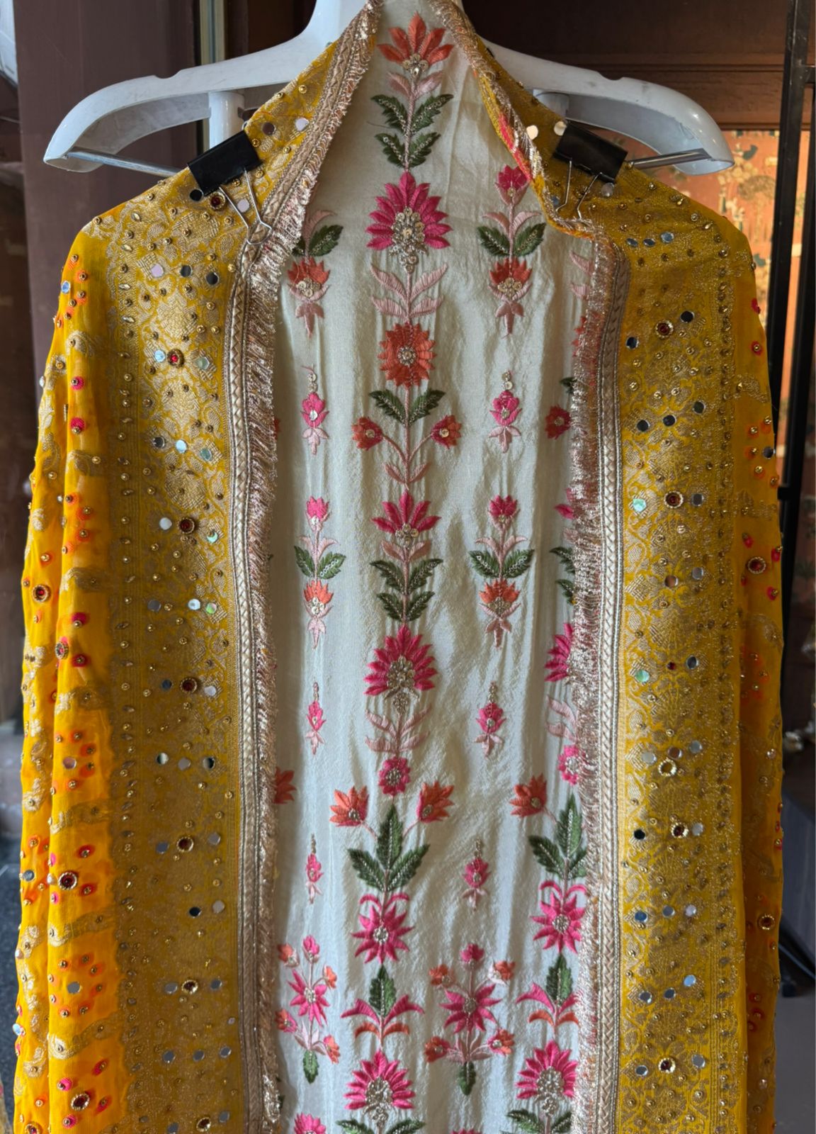 Shimmer tissue Unstitched Shirt