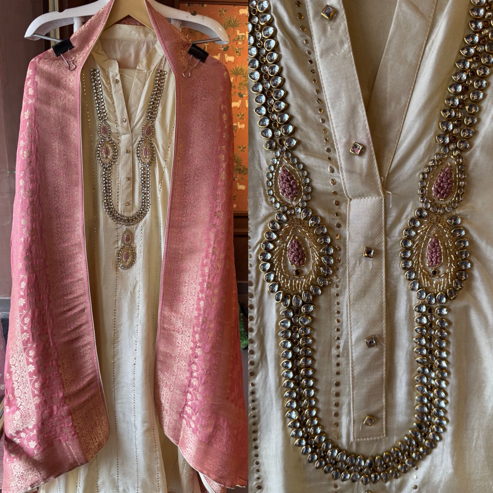 Russian silk Unstitched Shirt