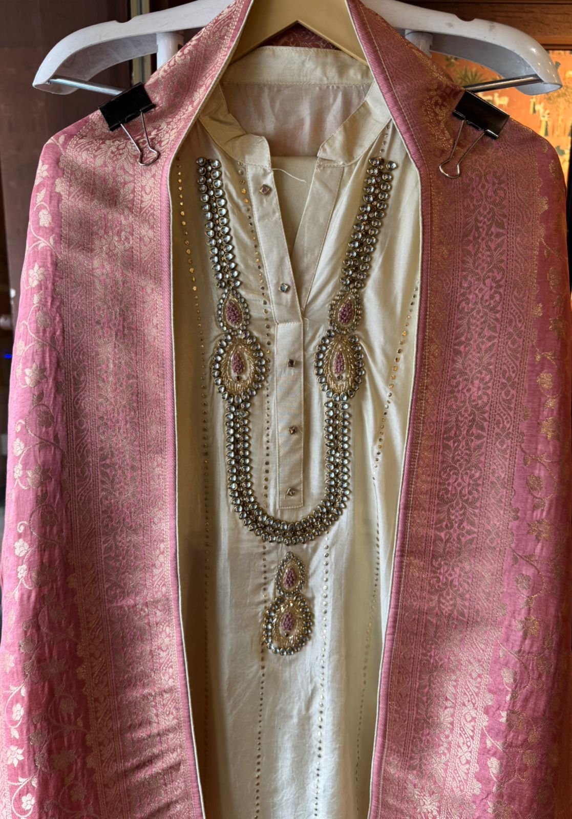 Russian silk Unstitched Shirt