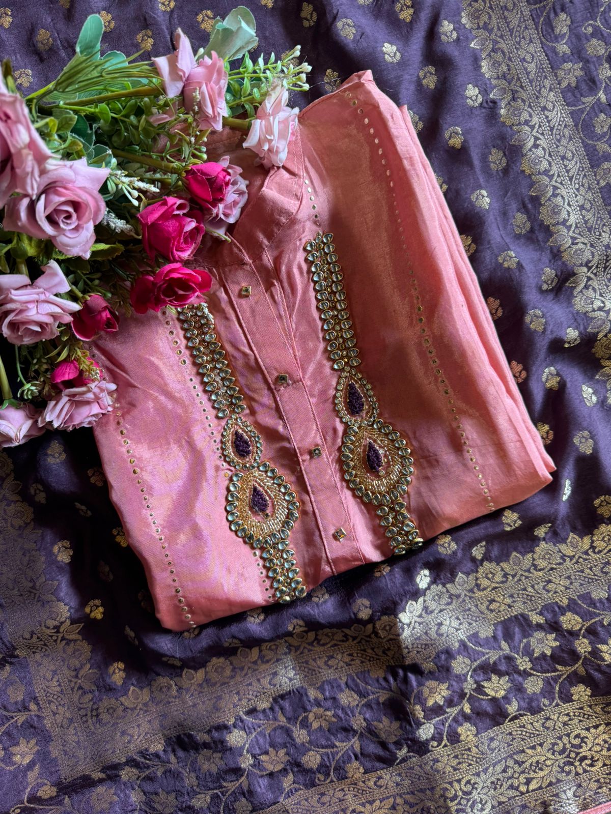 Russian silk Unstitched Shirt