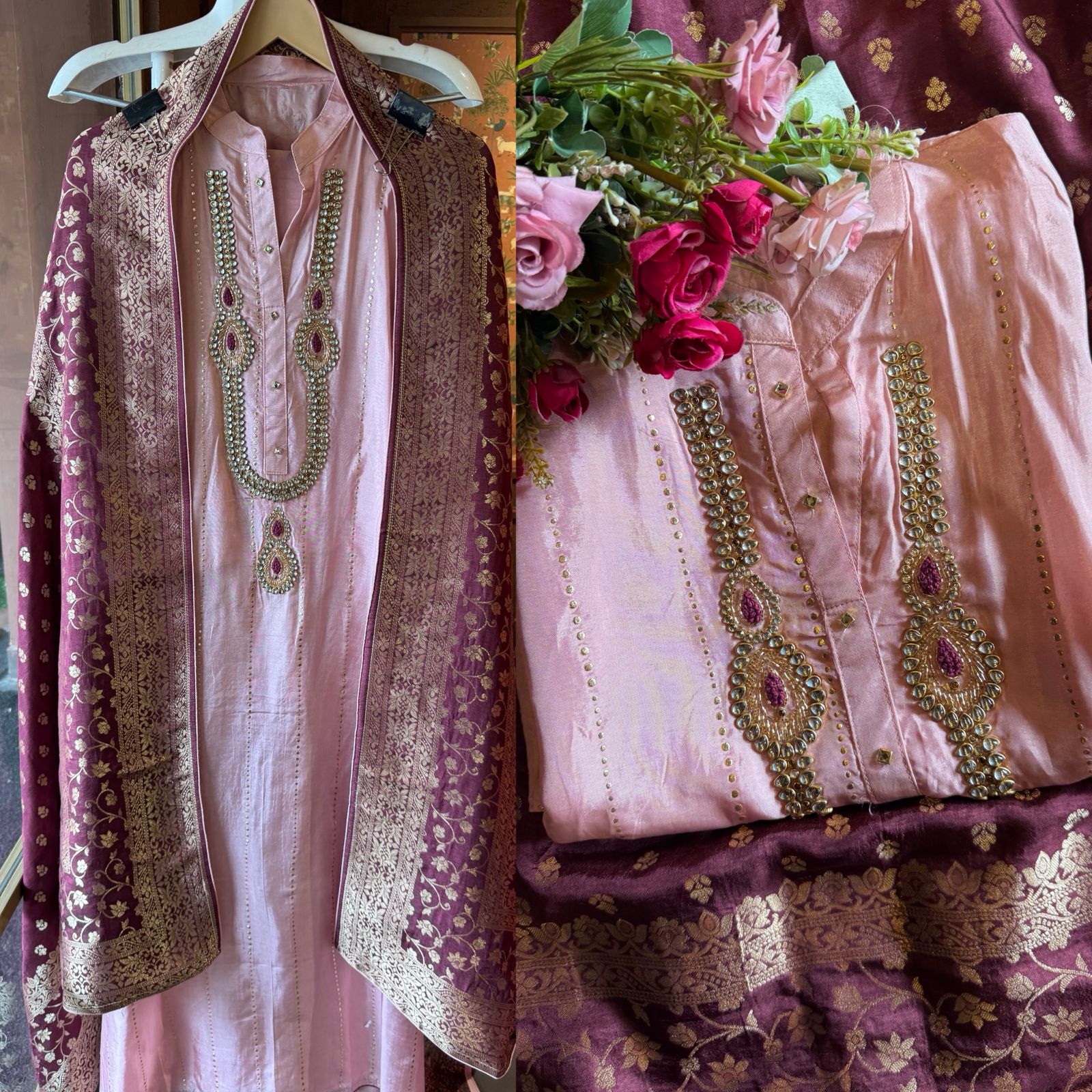 Russian silk Unstitched Shirt