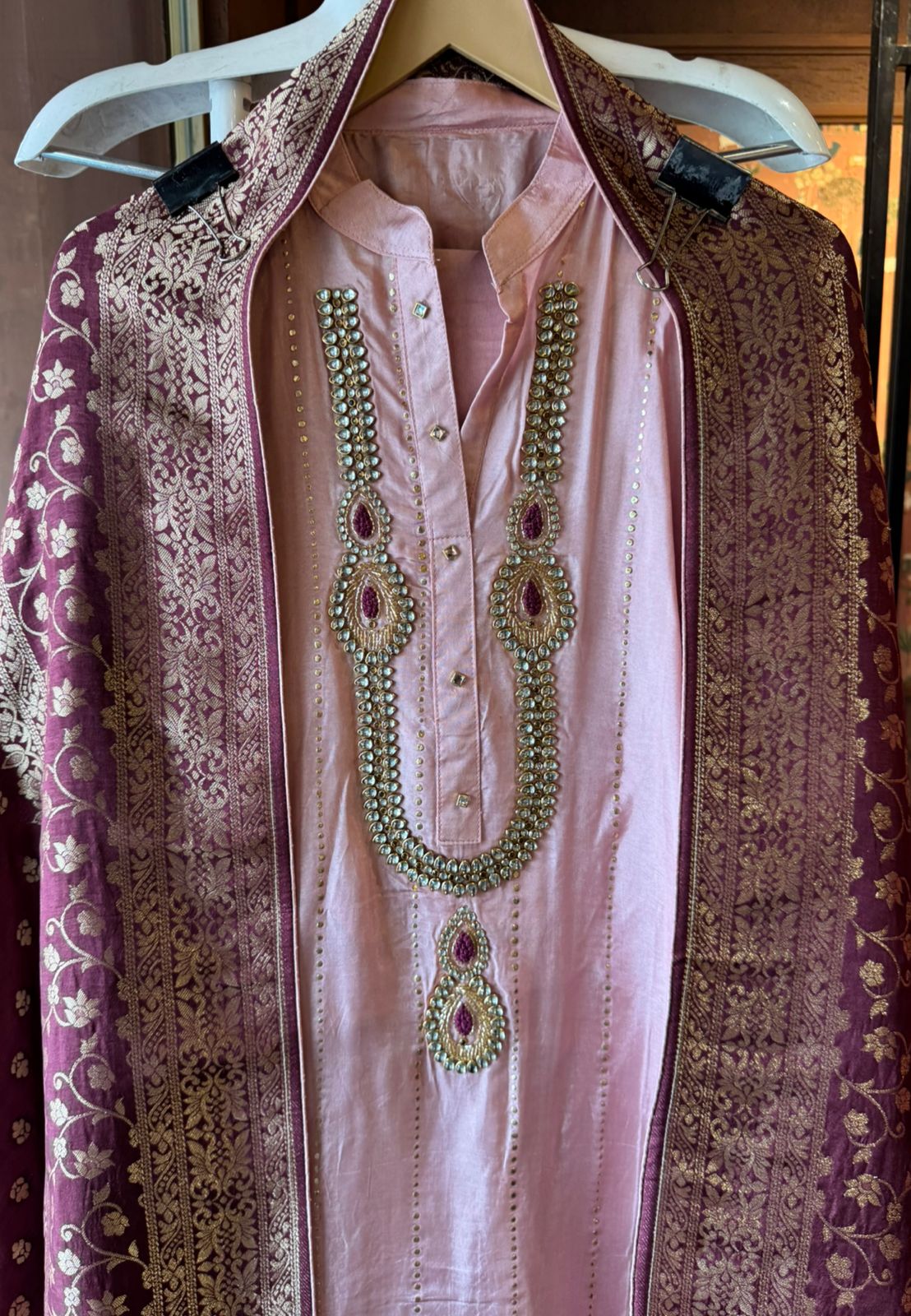 Russian silk Unstitched Shirt