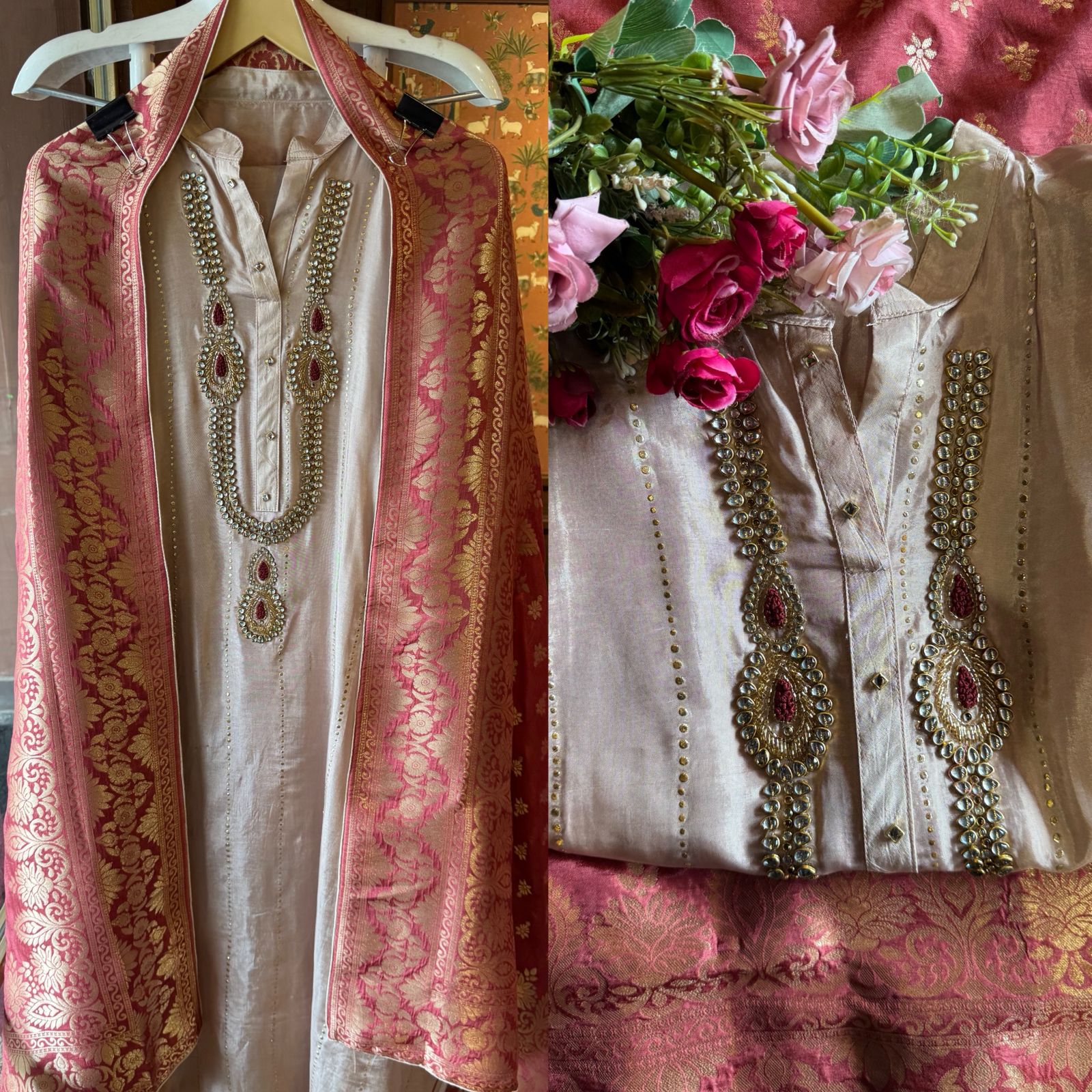 Russian silk Unstitched Shirt