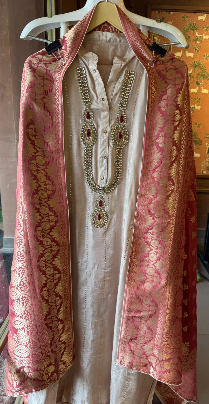 Russian silk Unstitched Shirt