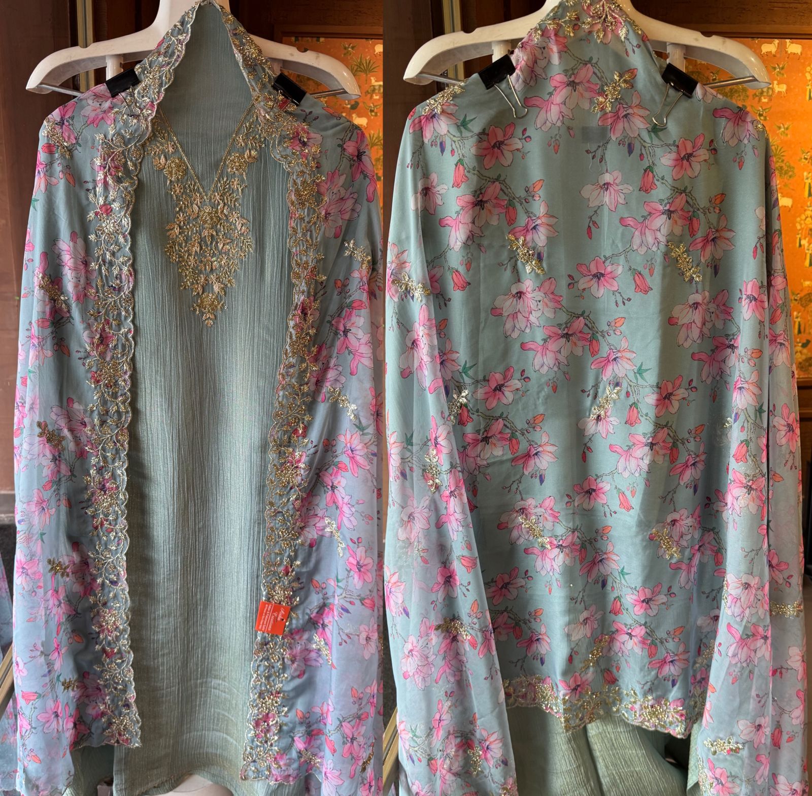 Crushed tissue shimmer Shirt