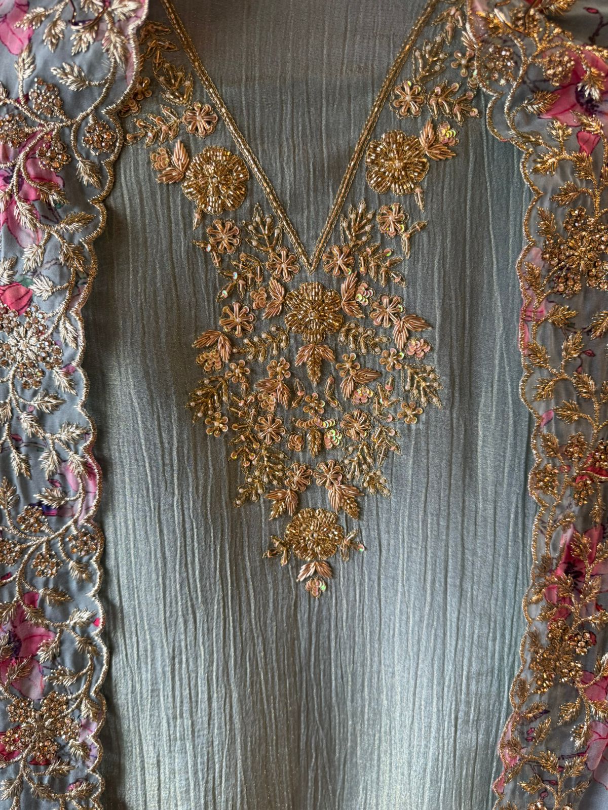 Crushed tissue shimmer Shirt