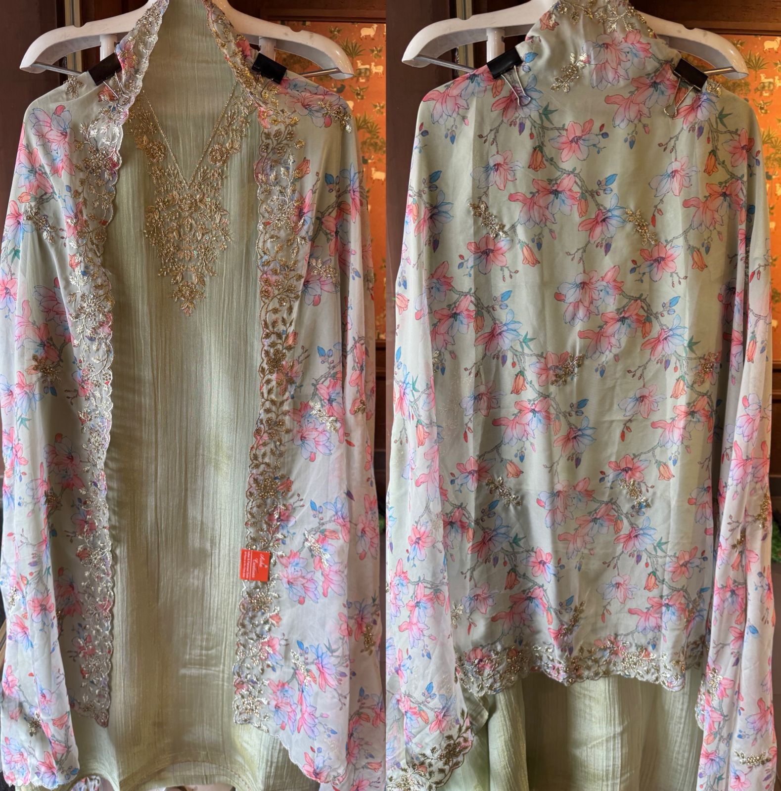 Crushed tissue shimmer Shirt