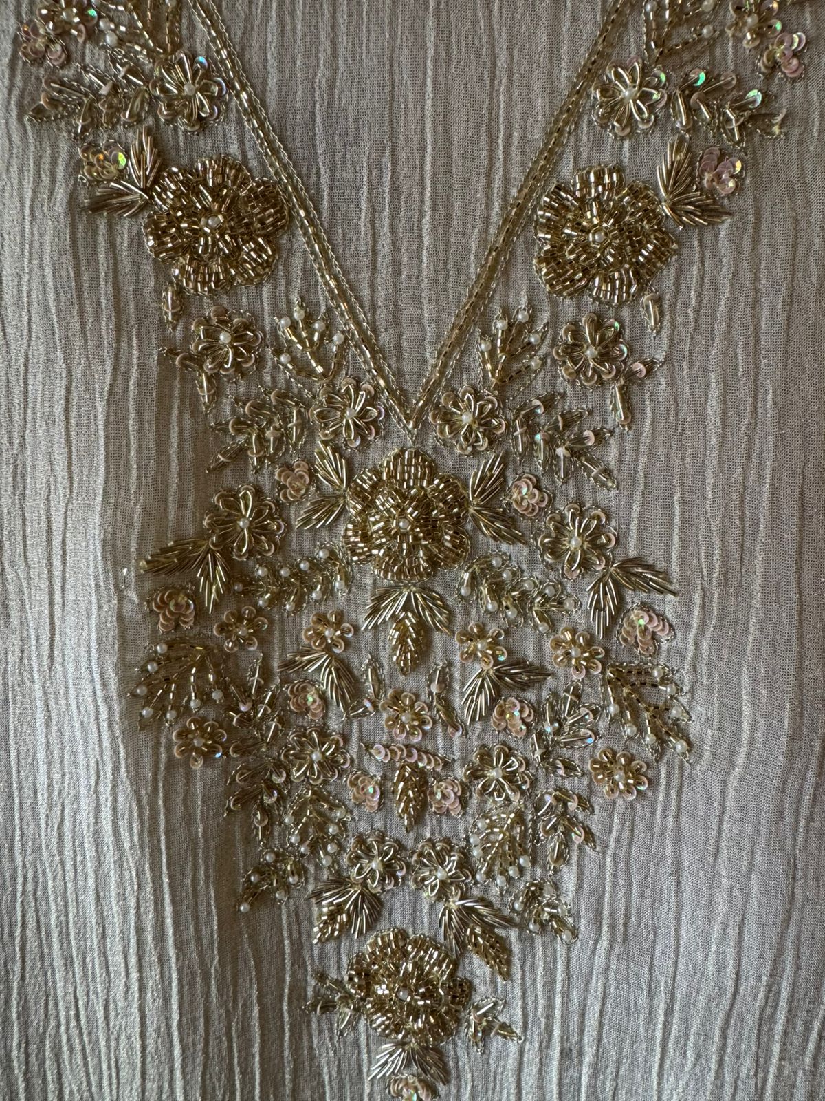 Crushed tissue shimmer Shirt