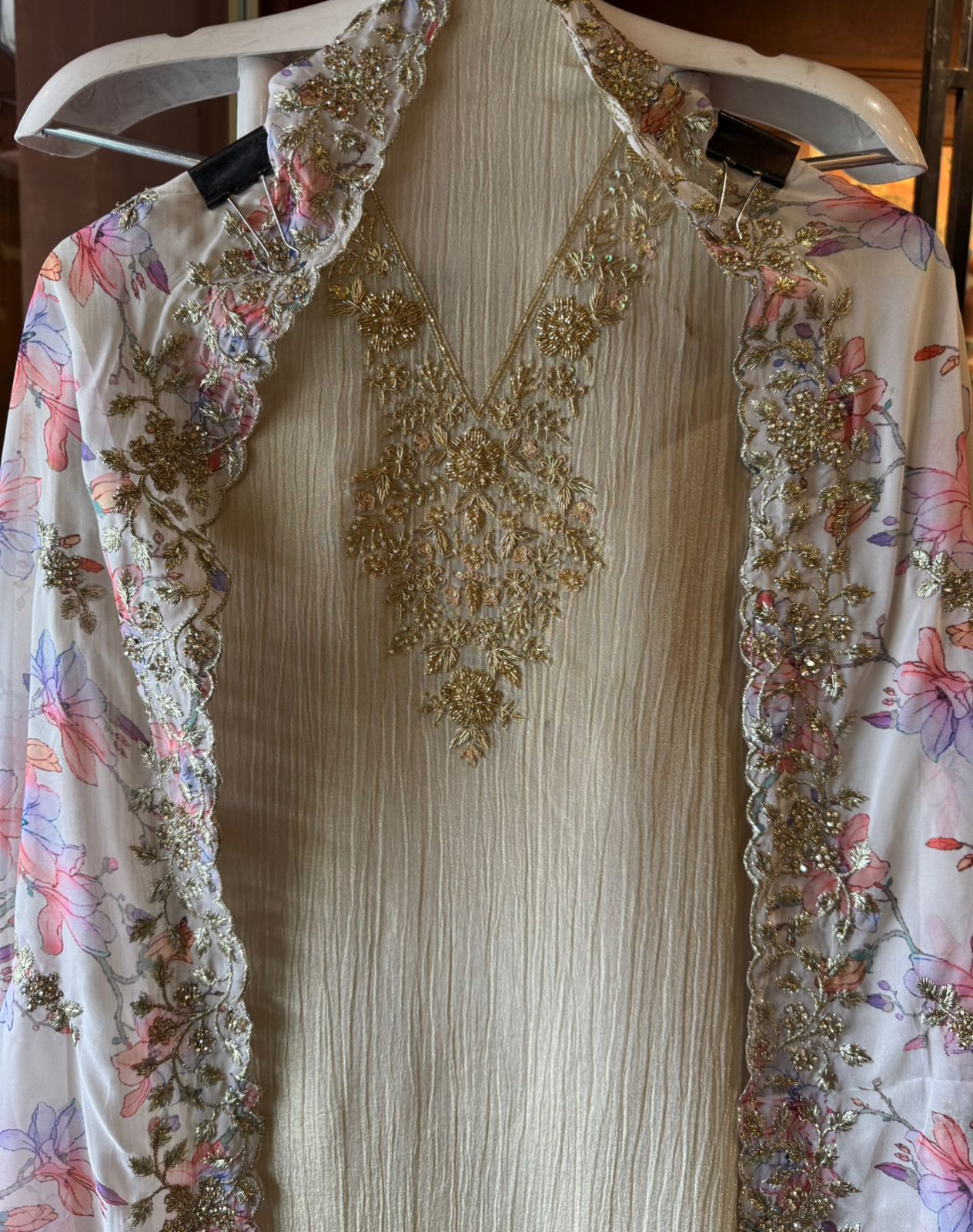 Crushed tissue shimmer Shirt