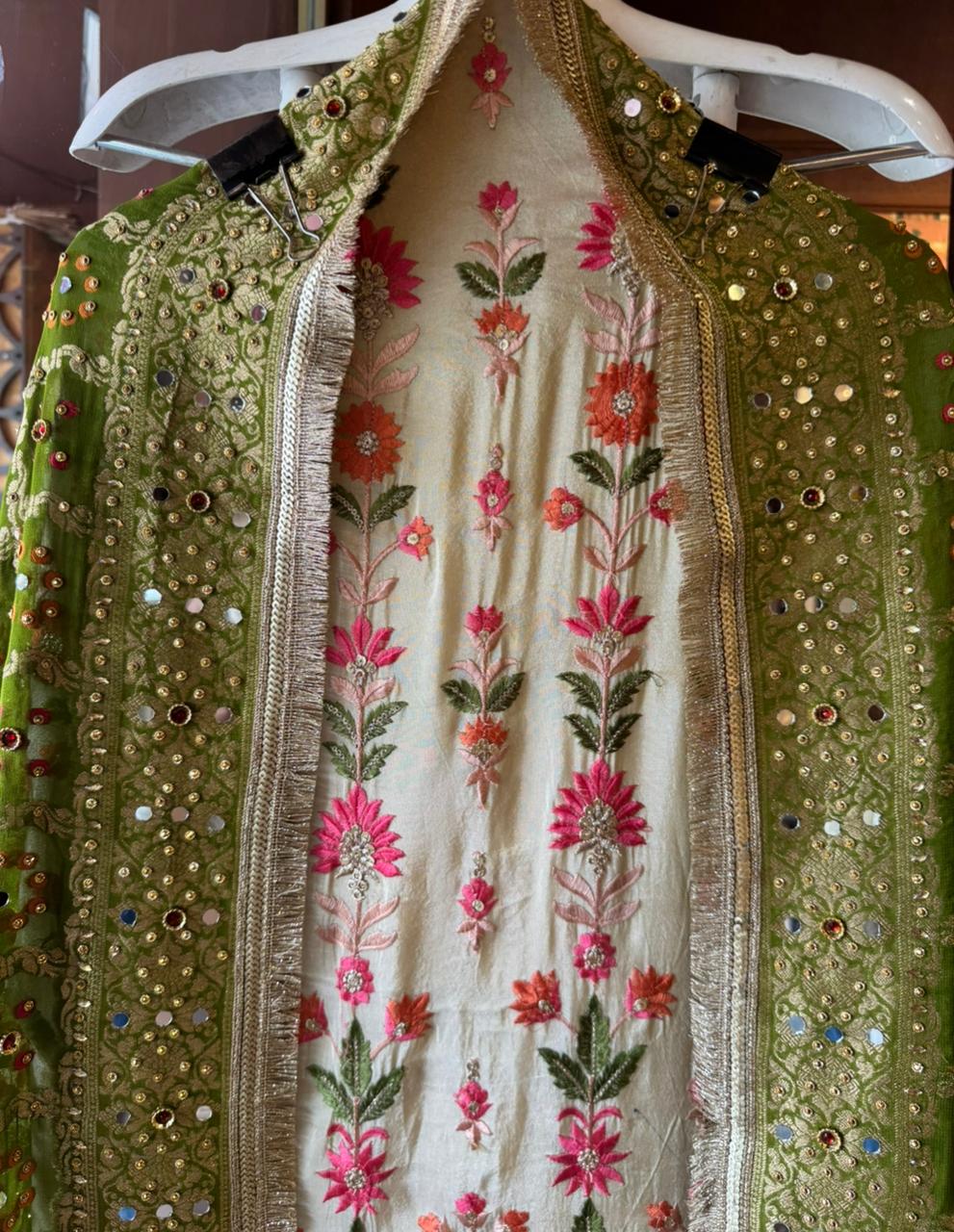 Shimmer tissue Unstitched Shirt