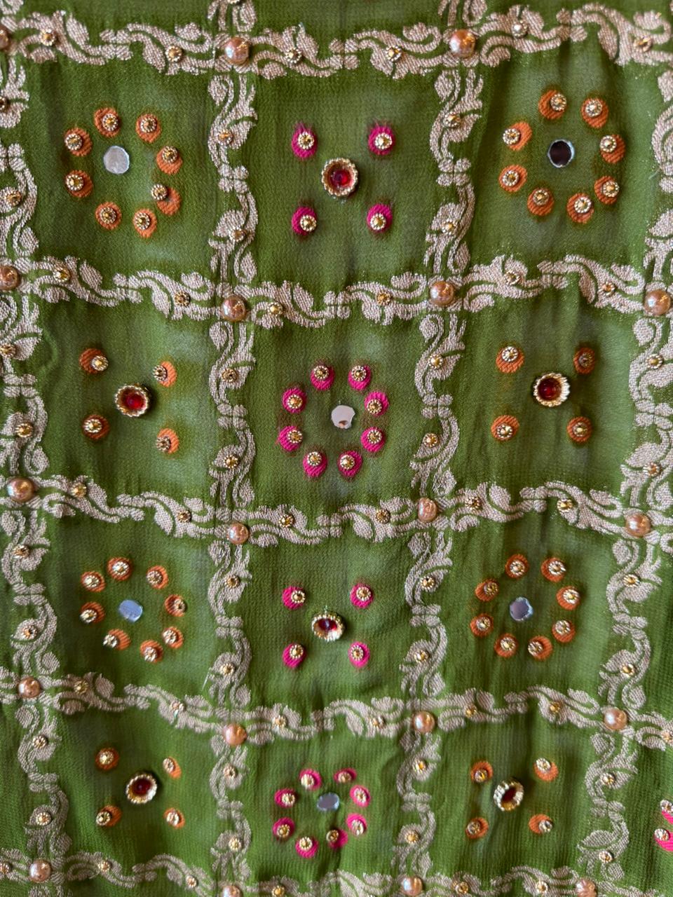 Shimmer tissue Unstitched Shirt