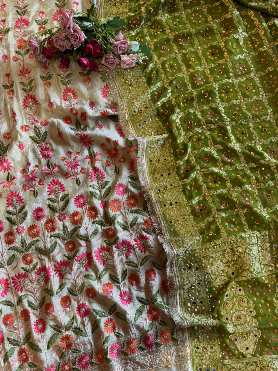 Shimmer tissue Unstitched Shirt