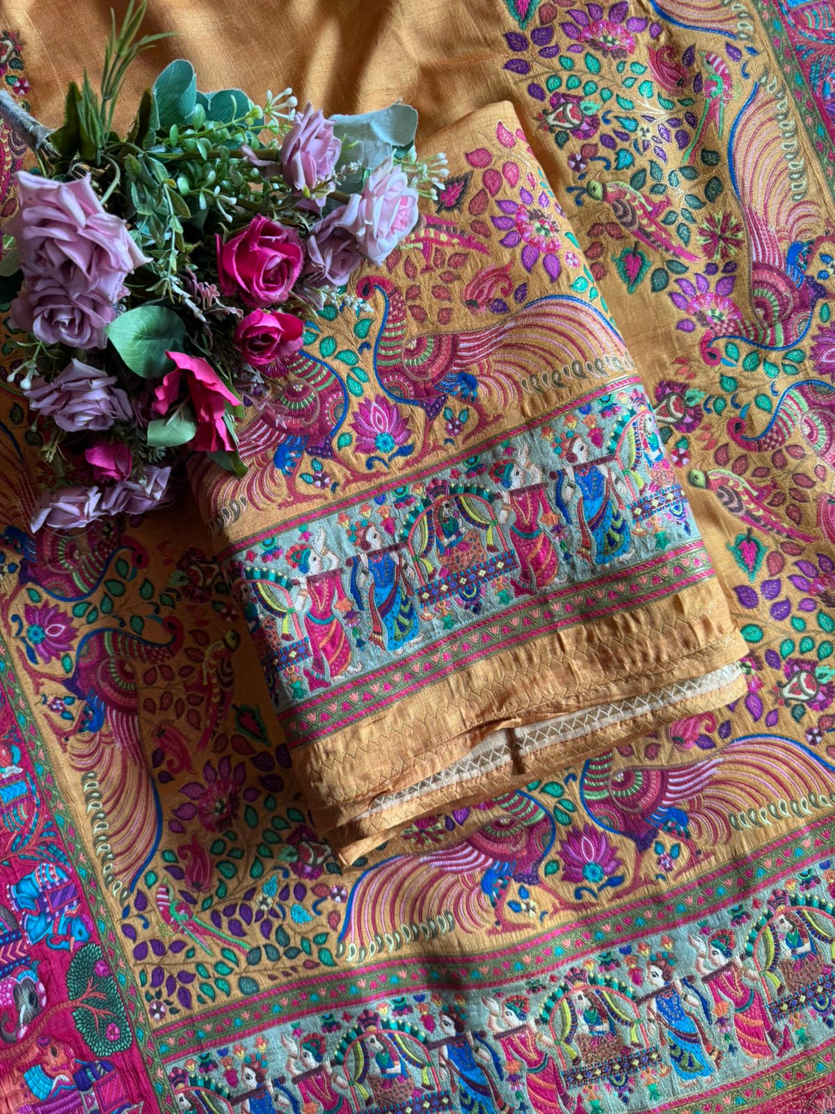 Soft Silk Unstitched shirt