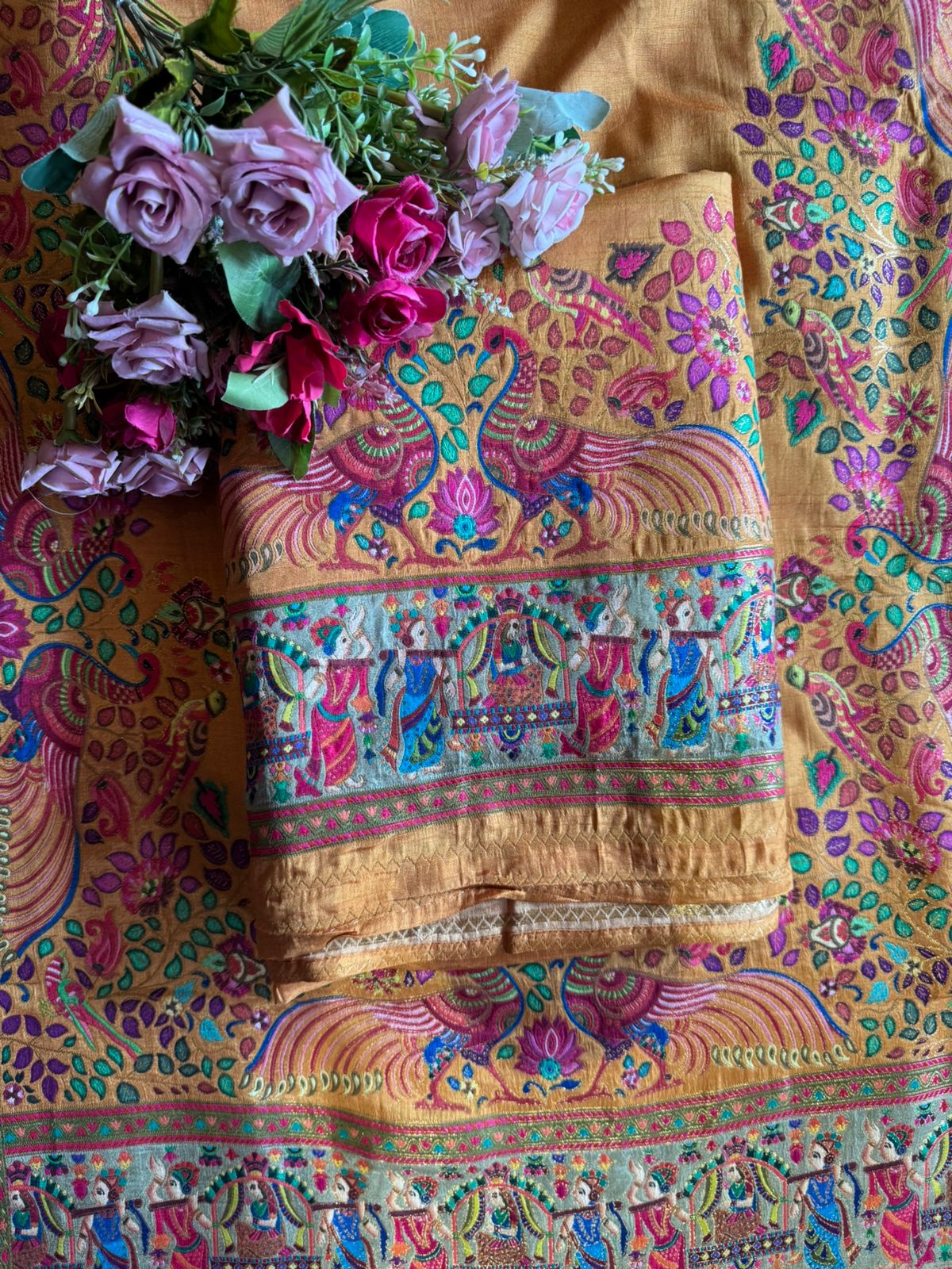 Soft Silk Unstitched shirt