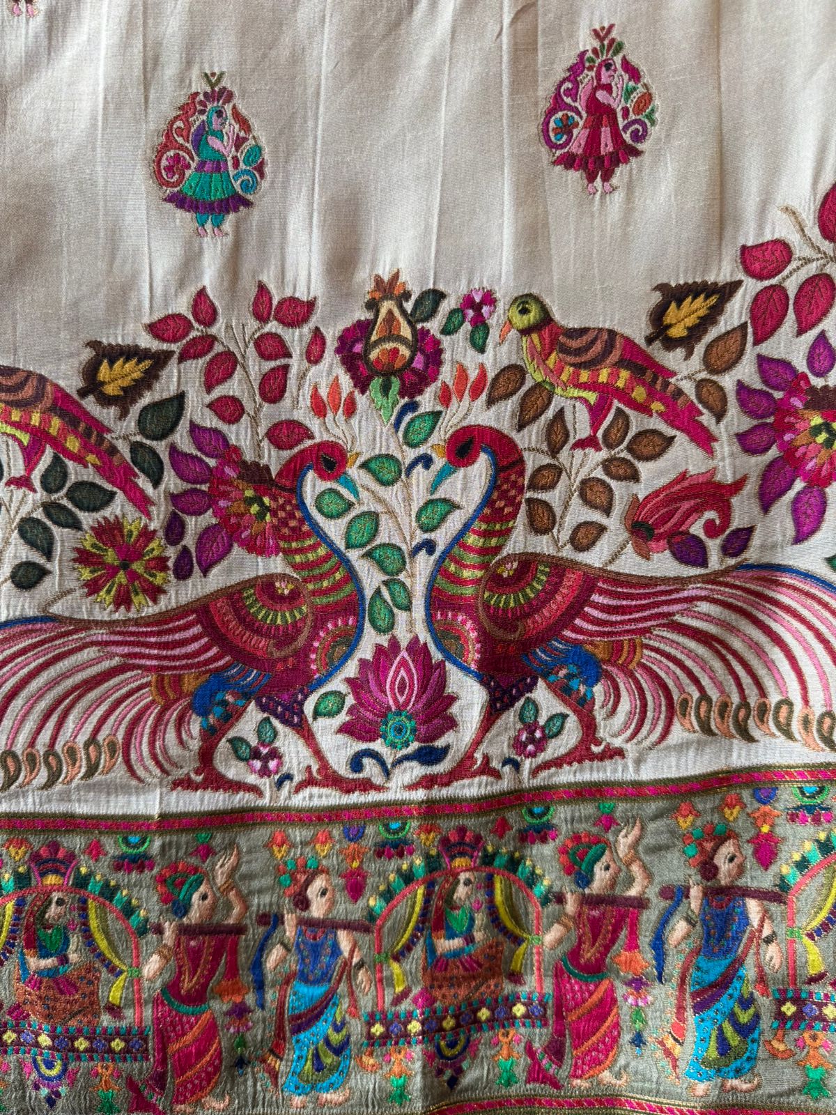 Soft Silk Unstitched shirt