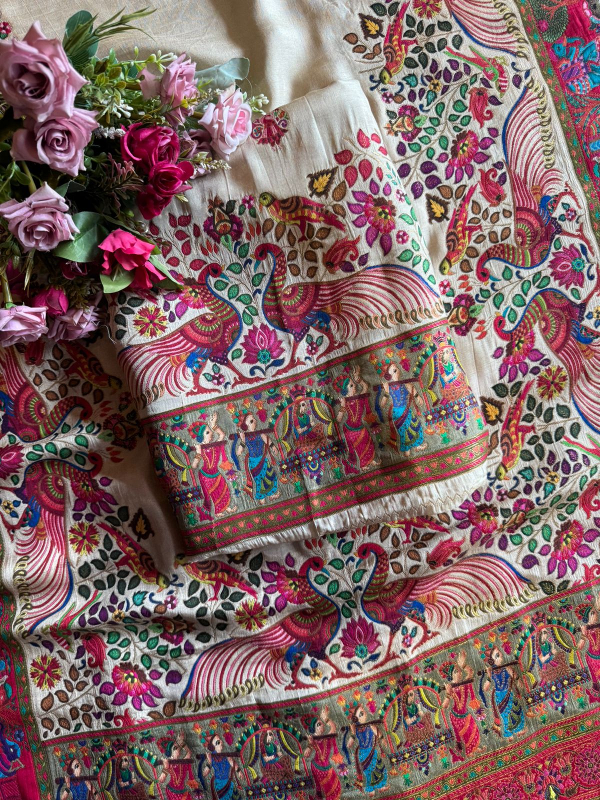 Soft Silk Unstitched shirt