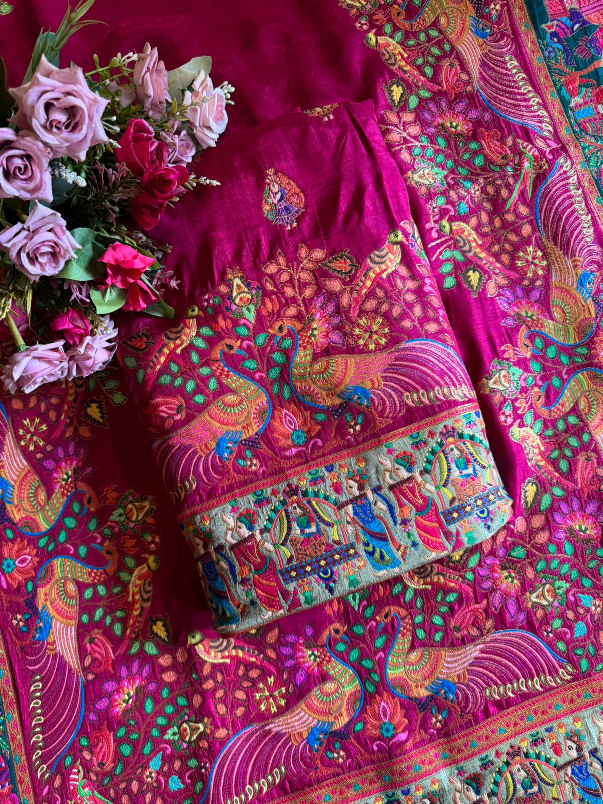 Soft Silk Unstitched shirt