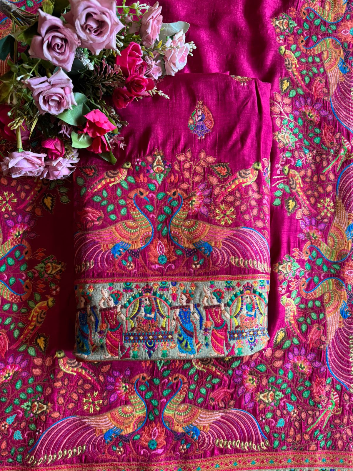 Soft Silk Unstitched shirt