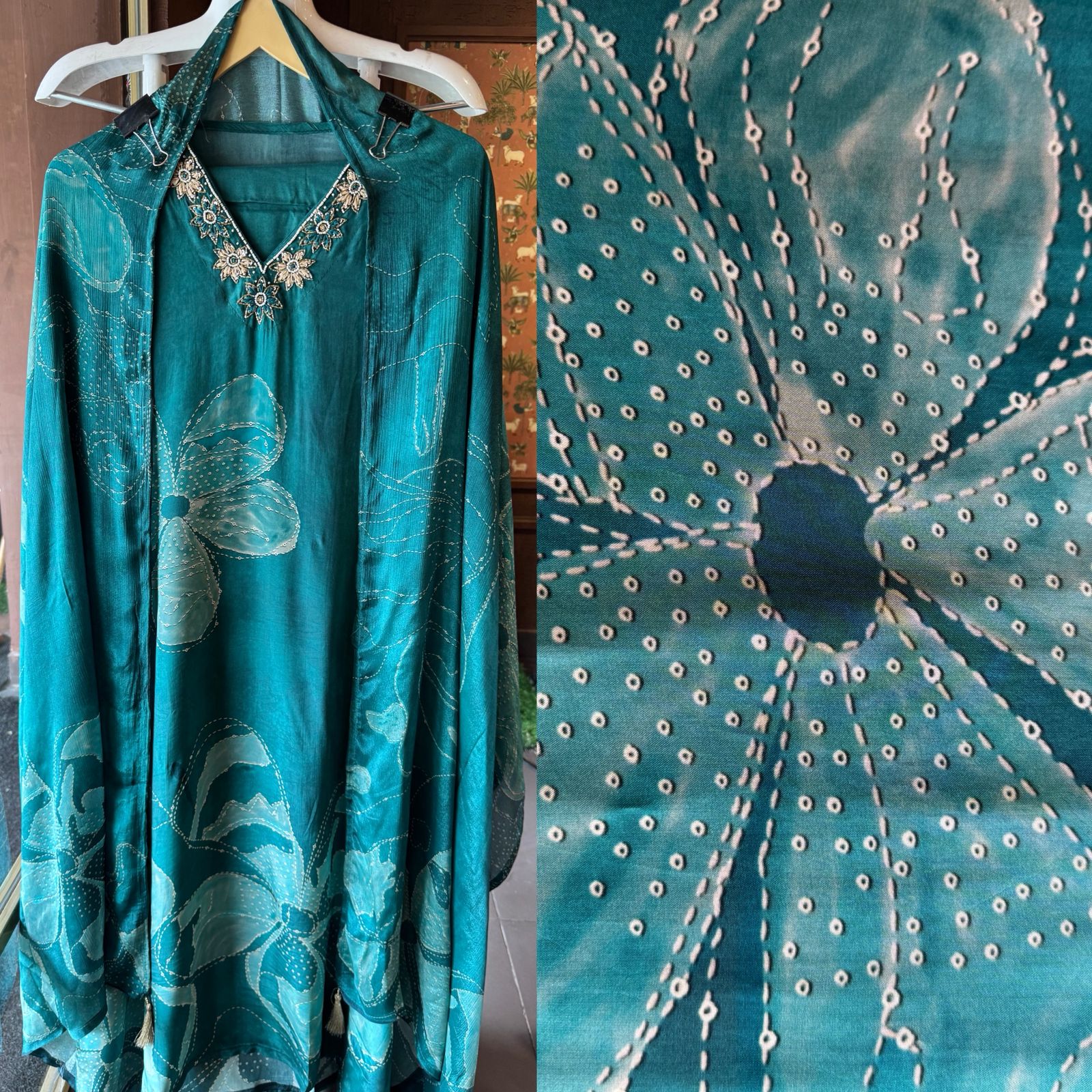 Pure Crepe Digital printed Shirt