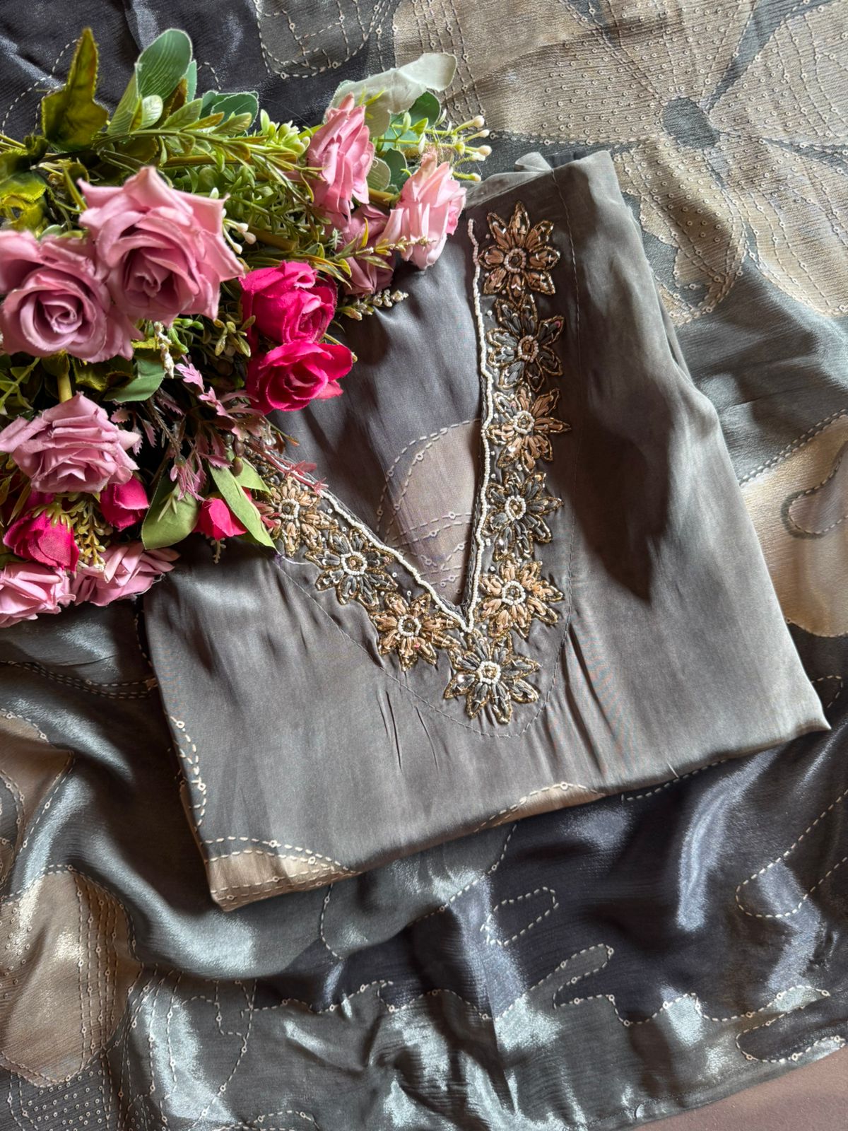 Pure Crepe Digital printed Shirt