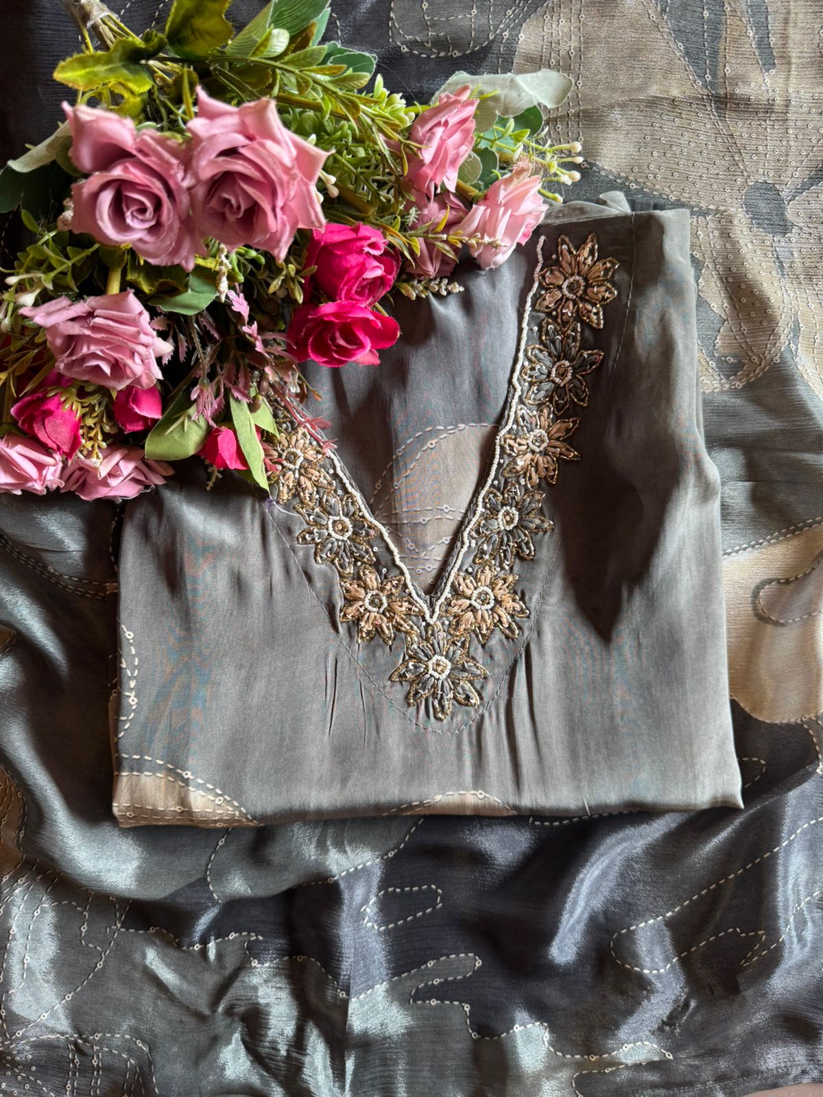 Pure Crepe Digital printed Shirt