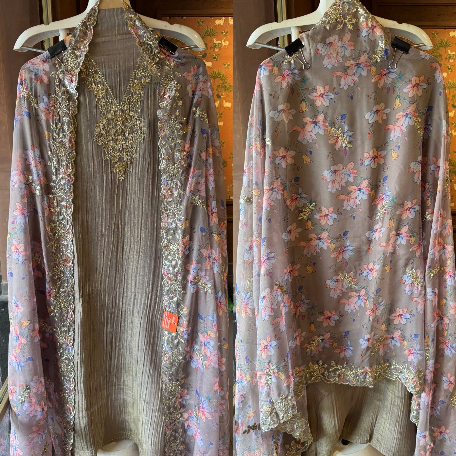 Crushed tissue shimmer Shirt