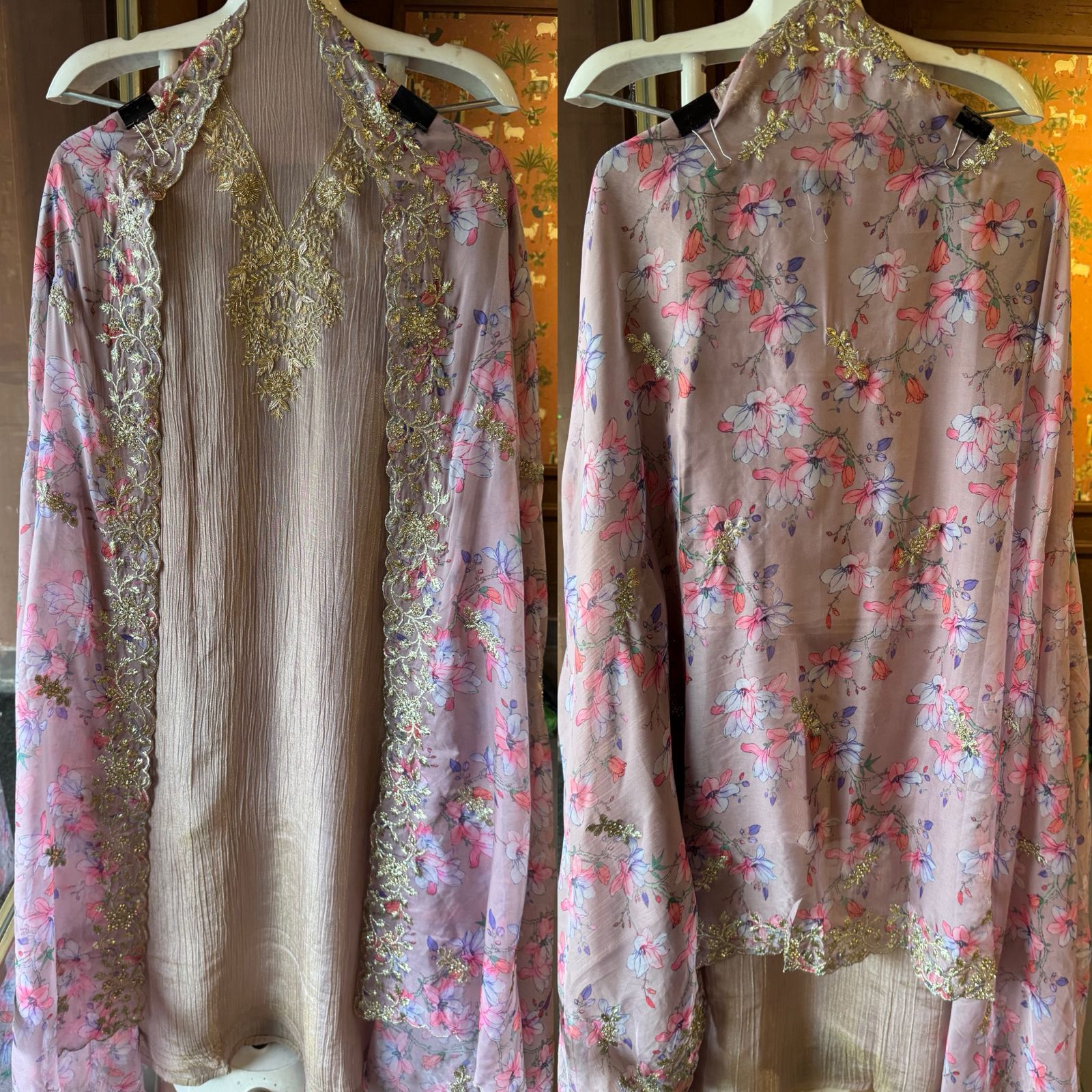 Crushed tissue shimmer Shirt