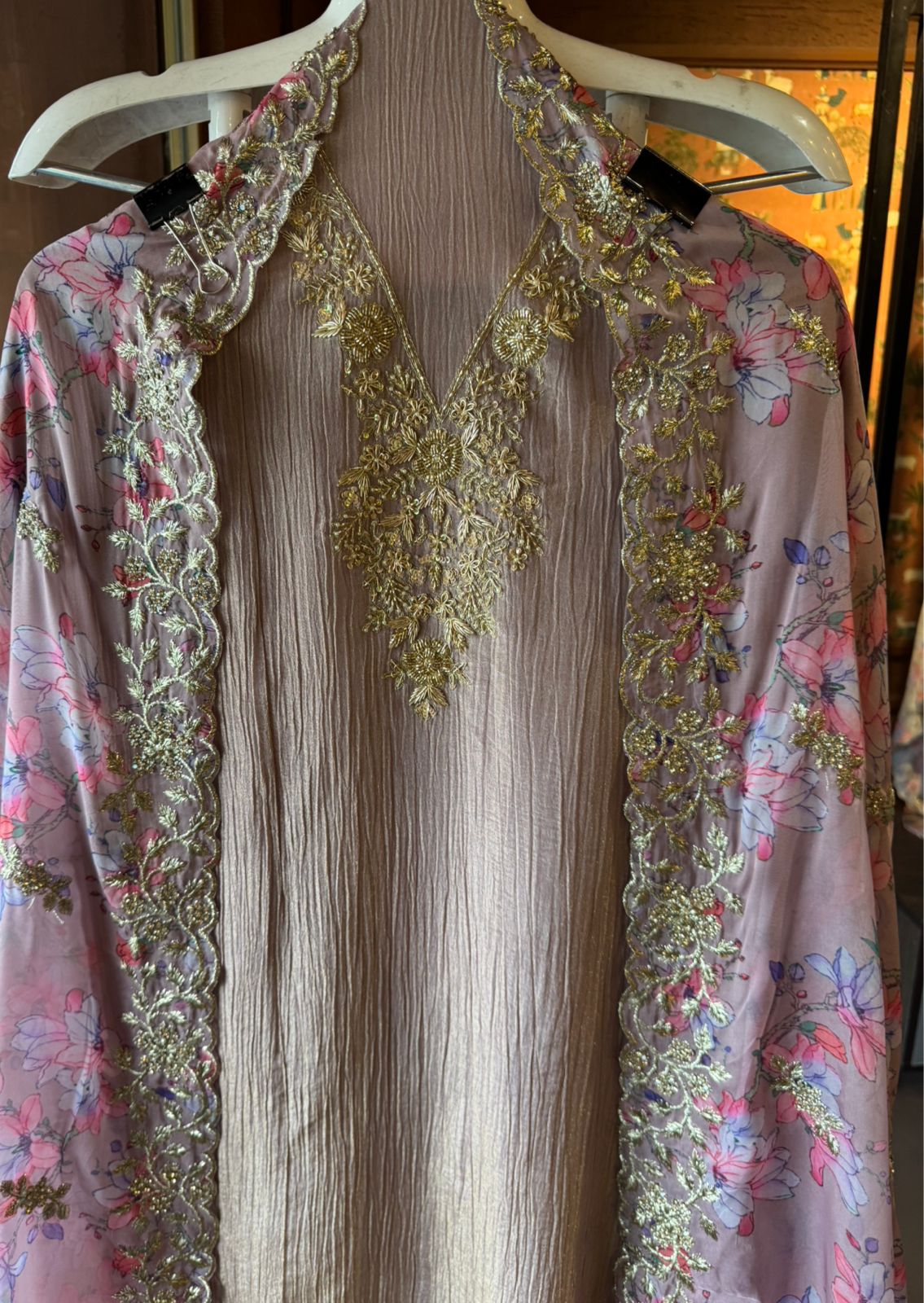 Crushed tissue shimmer Shirt