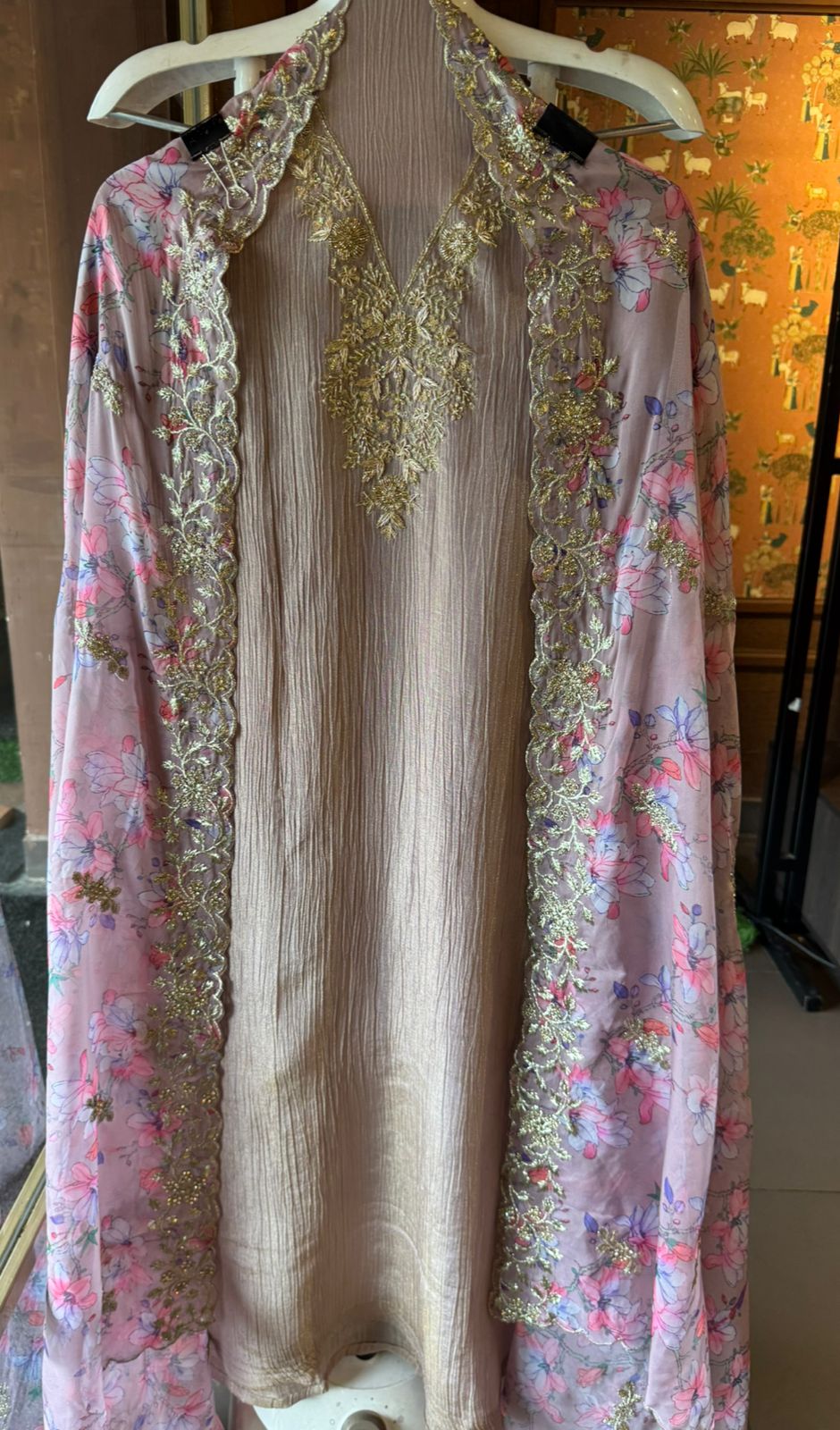 Crushed tissue shimmer Shirt