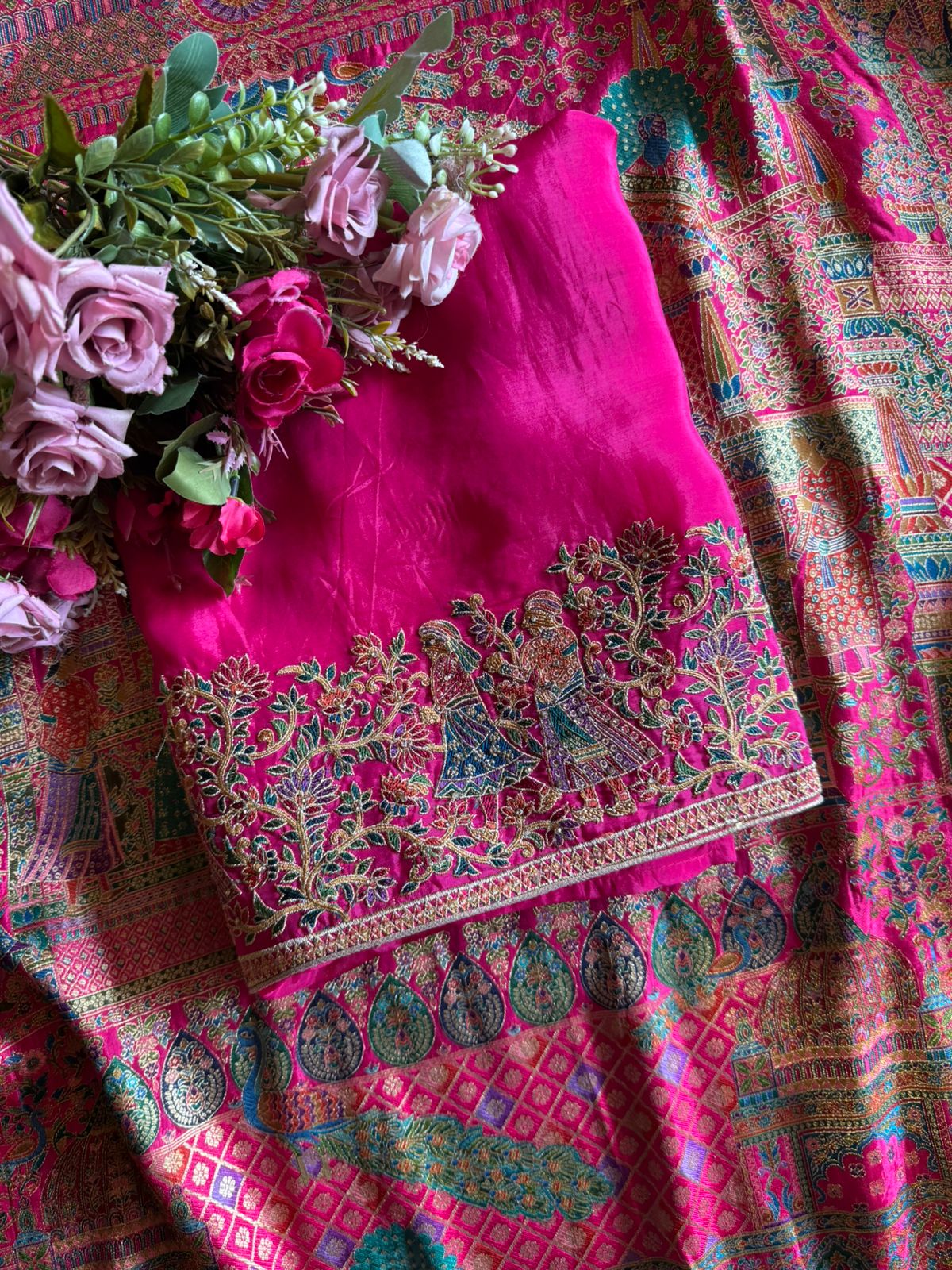 Soft silk Shirt Unstitched with No neckline